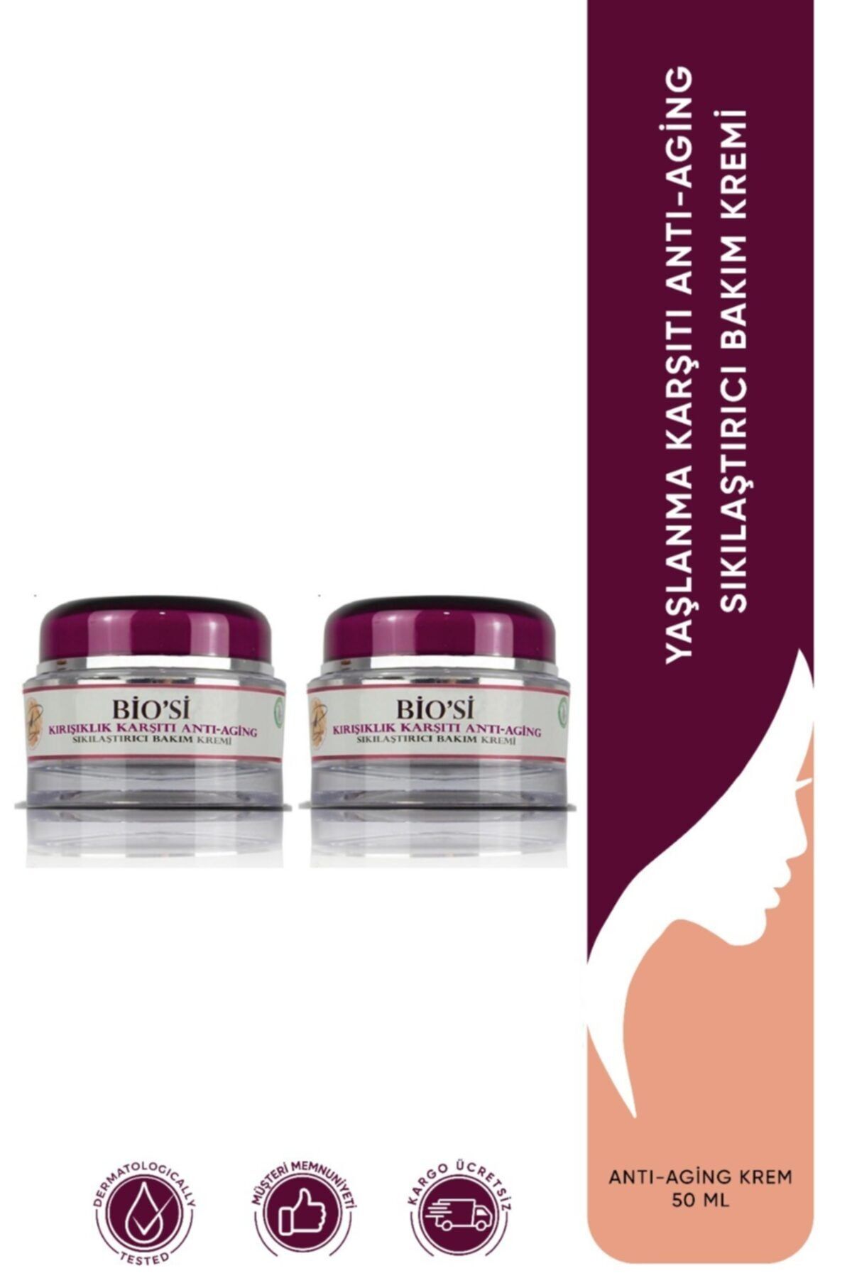 Bio'si Dermo Bio’si Yaşlanma Karşıtı Anti-aging Sıkılaştırıcı Bakım Kremi 50 Ml / 2 Li Paket