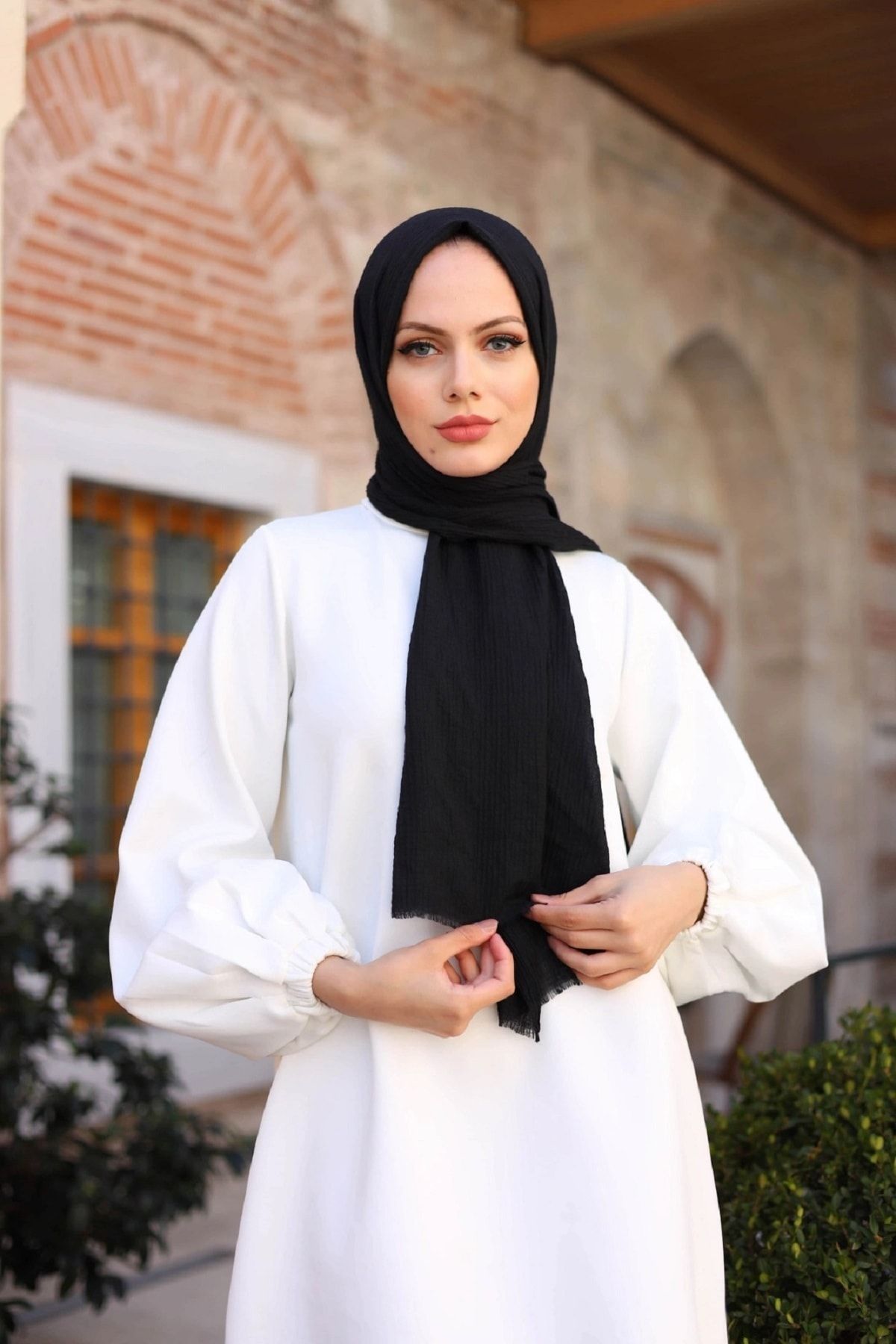 sbt SilverBeltTextil Kadın Siyah Caz Şal
