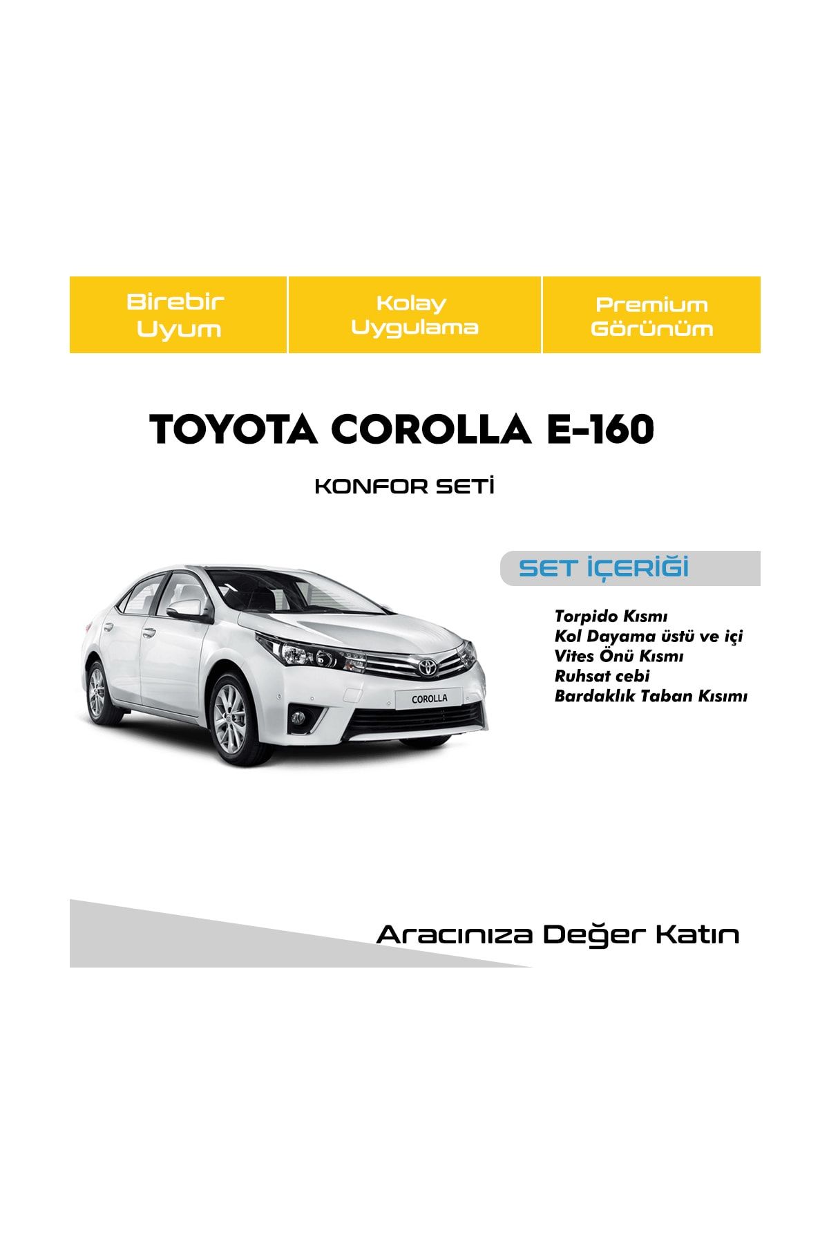 EnUygunFiltre Toyota Corolla E160 Konfor Seti