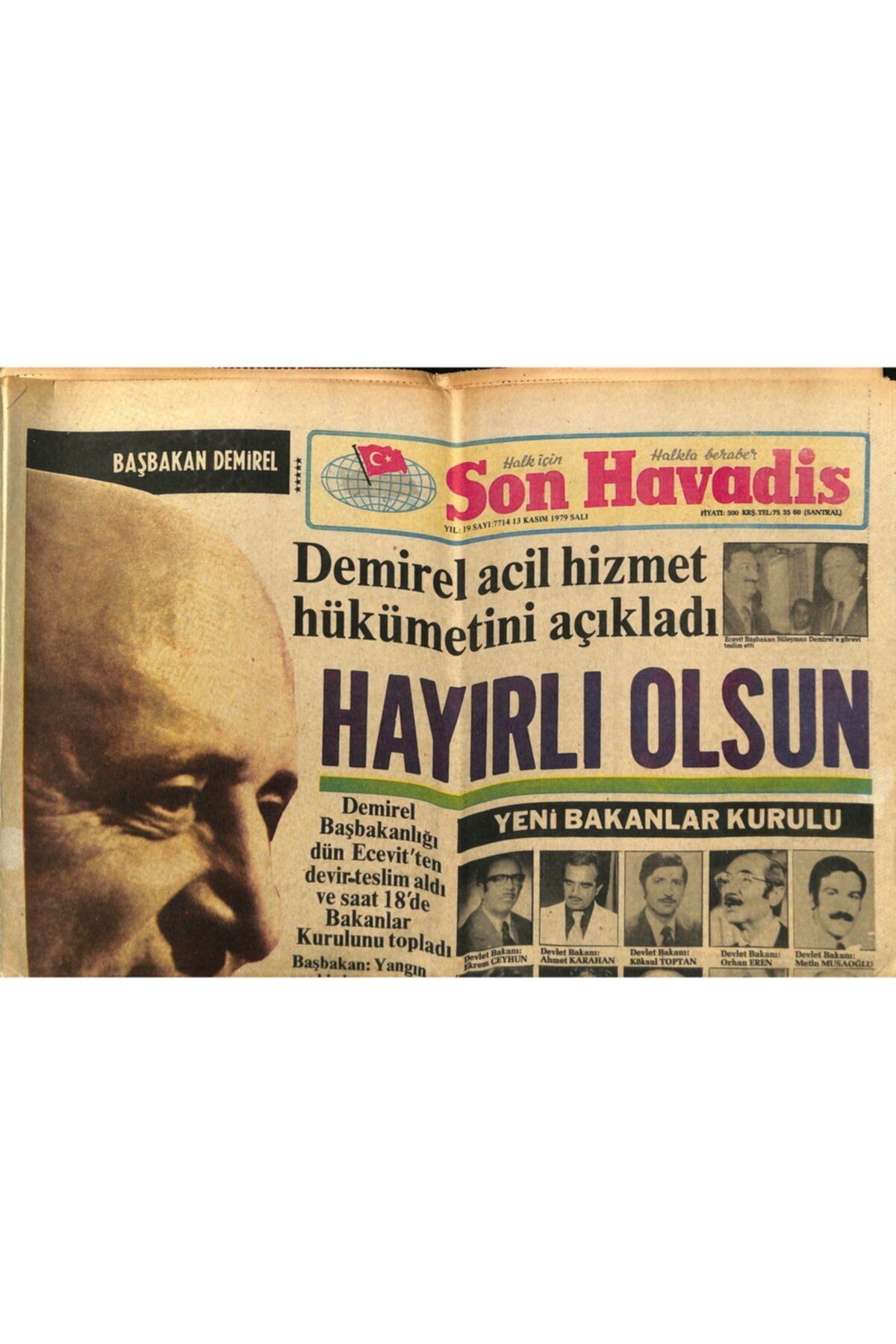 Gökçe Koleksiyon Son Havadis Gazetesi 13 Kasım 1979 - Nilüfer Modanın Öncülüğünü Yapıyor