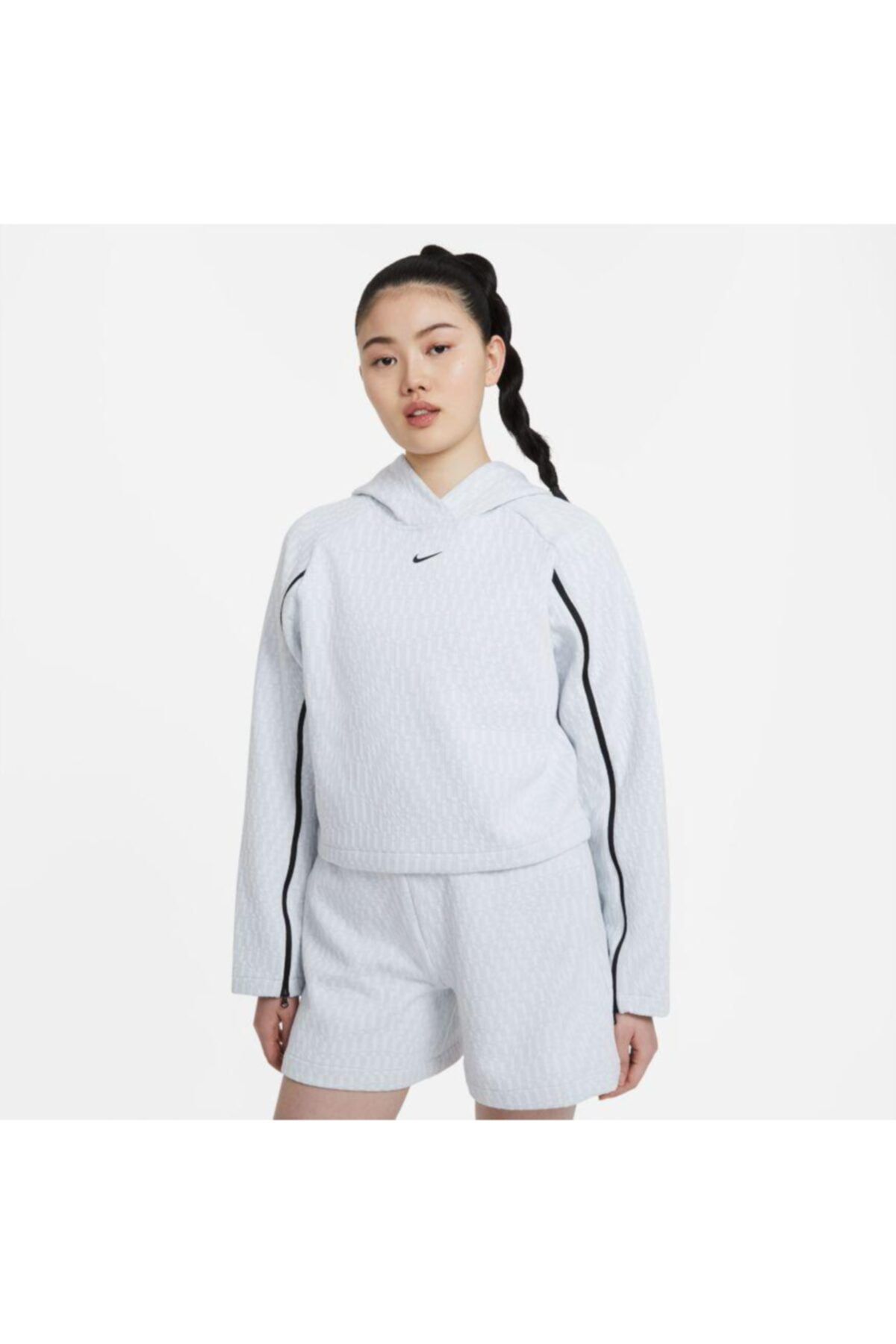 Nike Sportswear Tech Pack Hoodie Ss21 Kadın Sweatshirt - Beyaz