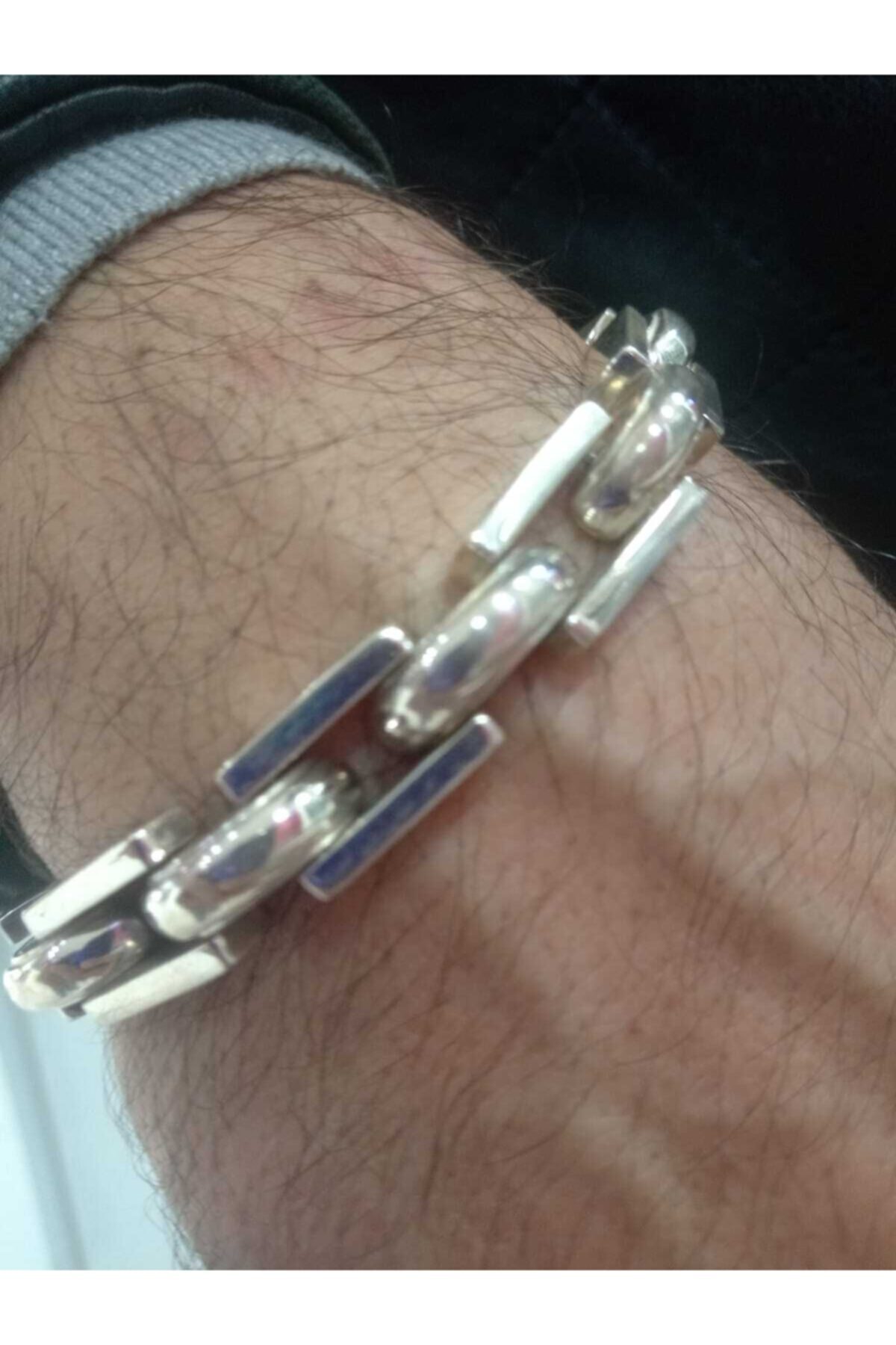 CMJEWELS Erkek Masif 925 Gümüş Bileklik Kutu Kilit 63,73 gr