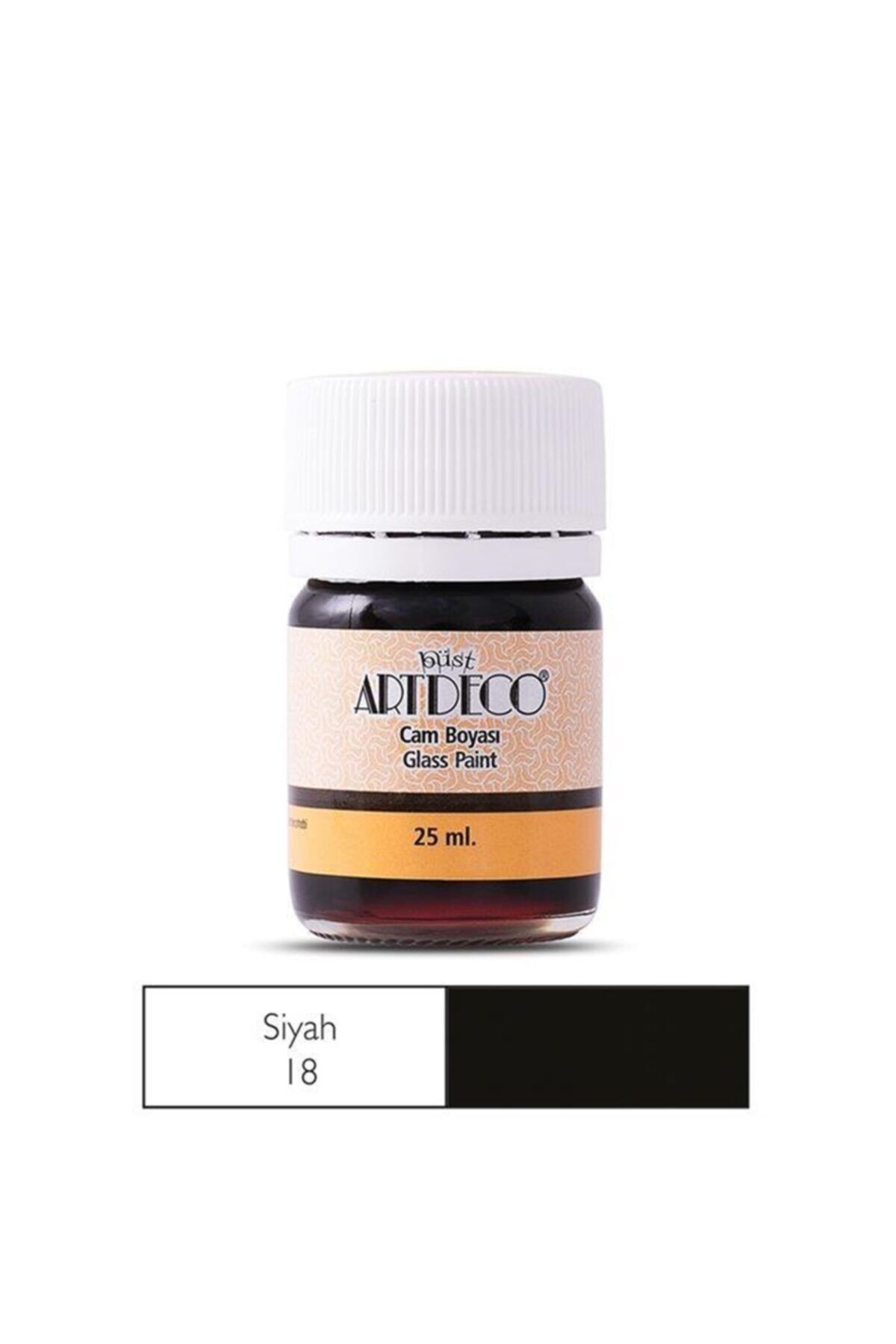 Artdeco Cam Boyası 25 Ml Siyah 18
