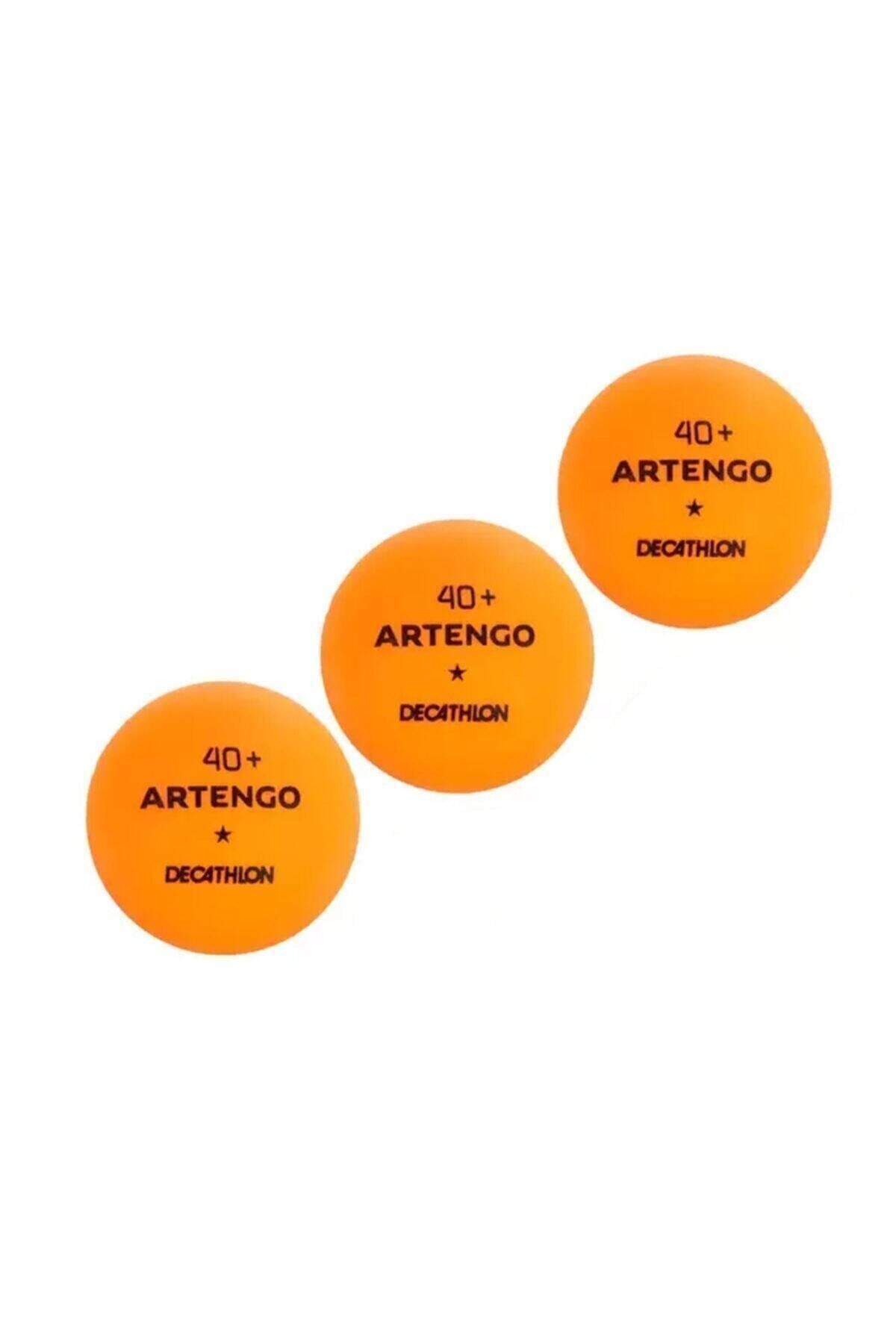 pongori Artengo Ttb100 Masa Tenisi Topu Ping Pong Topu Turuncu (3 Adet)