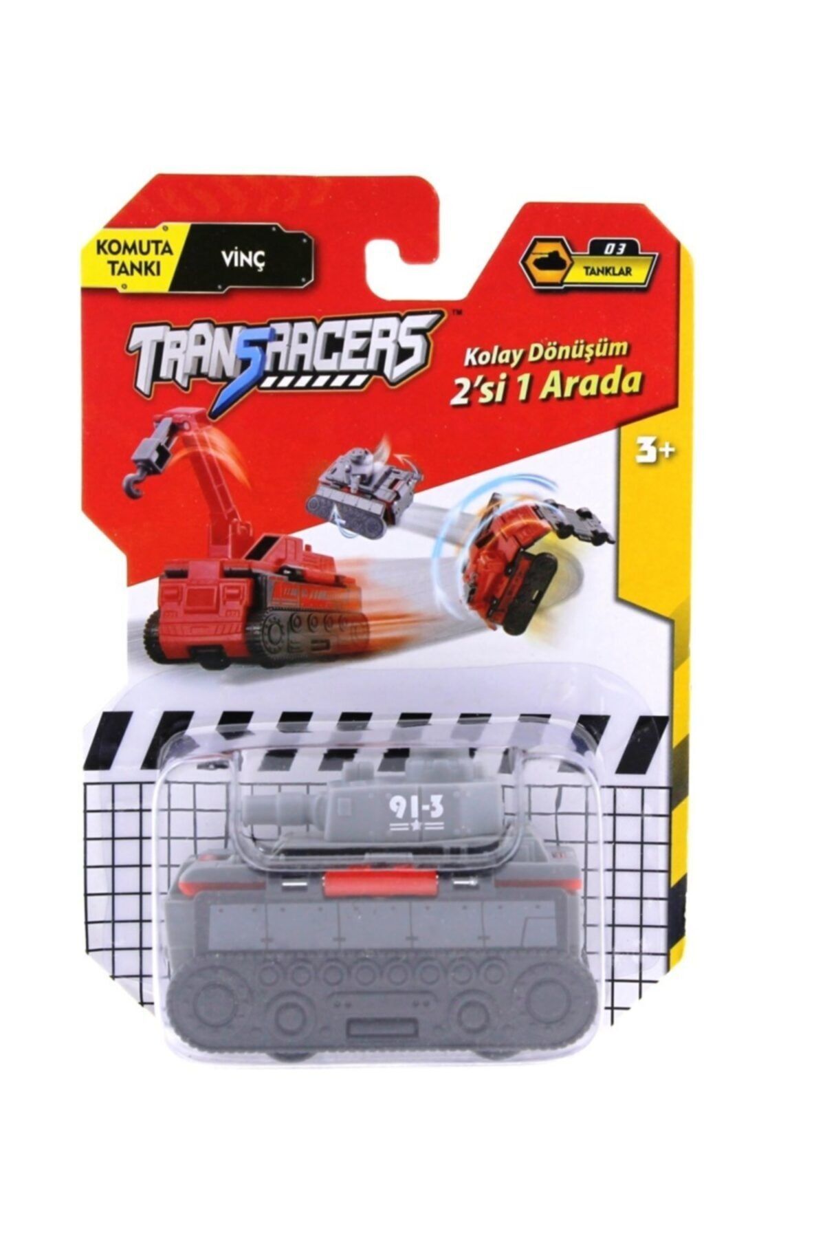 MEGA Transracers Dönüşen Araçlar Tanklar Komuta Tankı / Vinç
