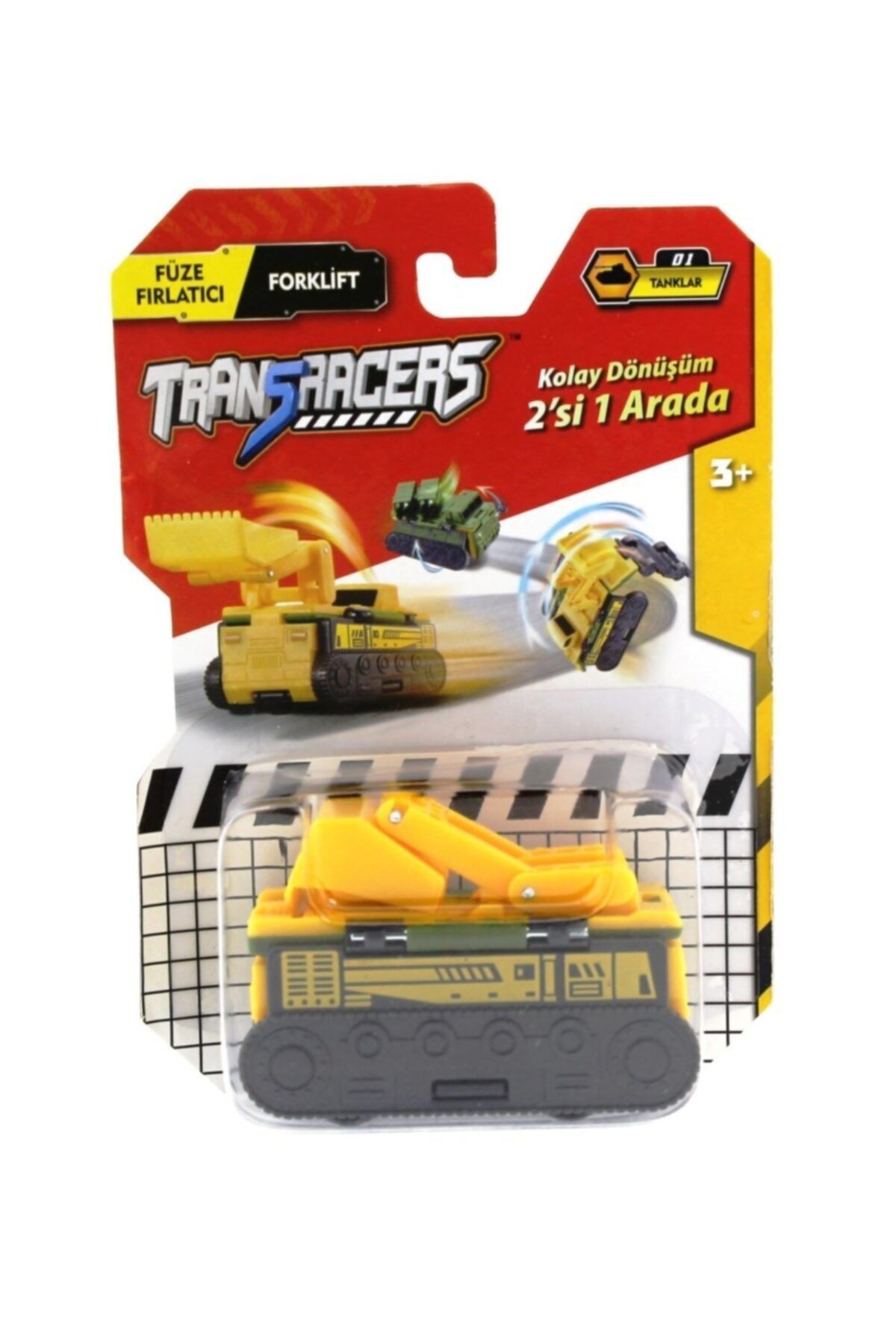 MEGA Transracers Dönüşen Araçlar Tanklar Füze Fırlatıcı / Forklift