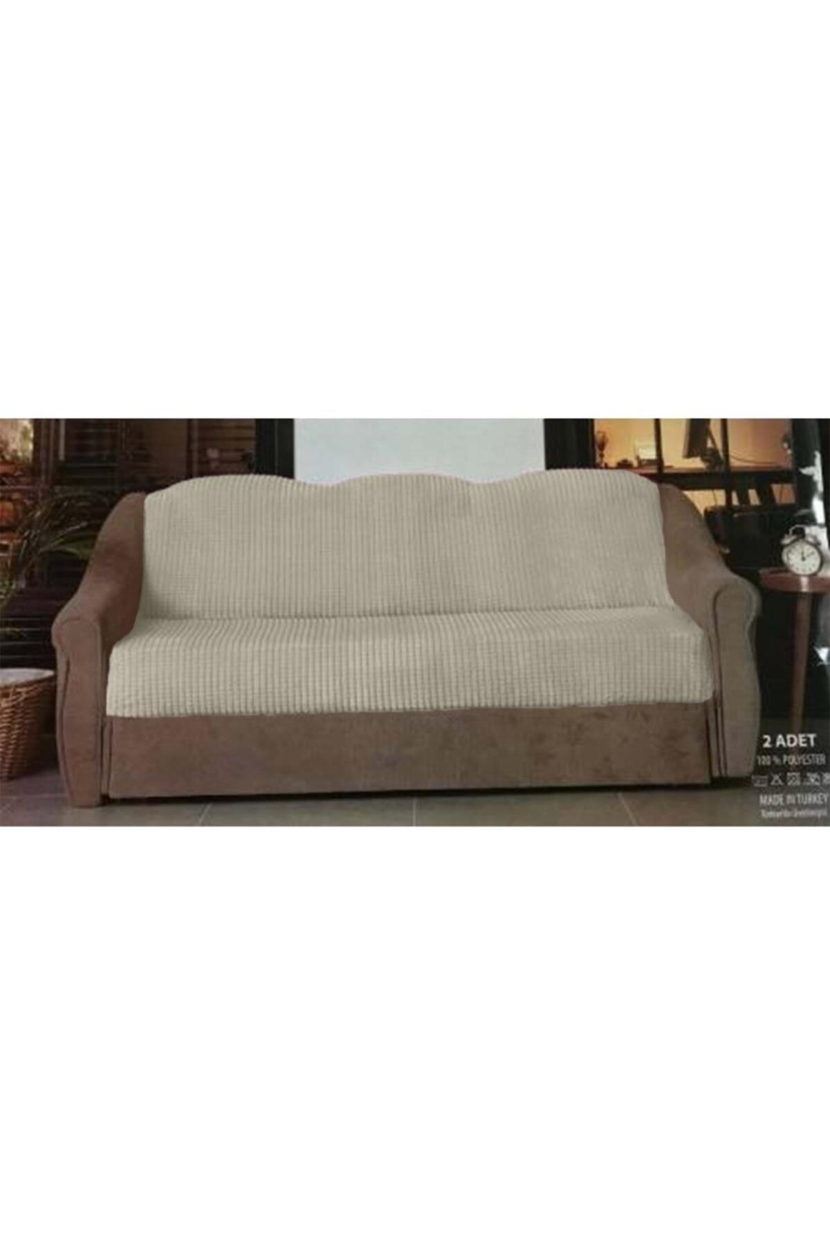 AKSU Armada 2'li Lastik Çekyat Örtüsü Tay Tüyü Kumaş 180x220