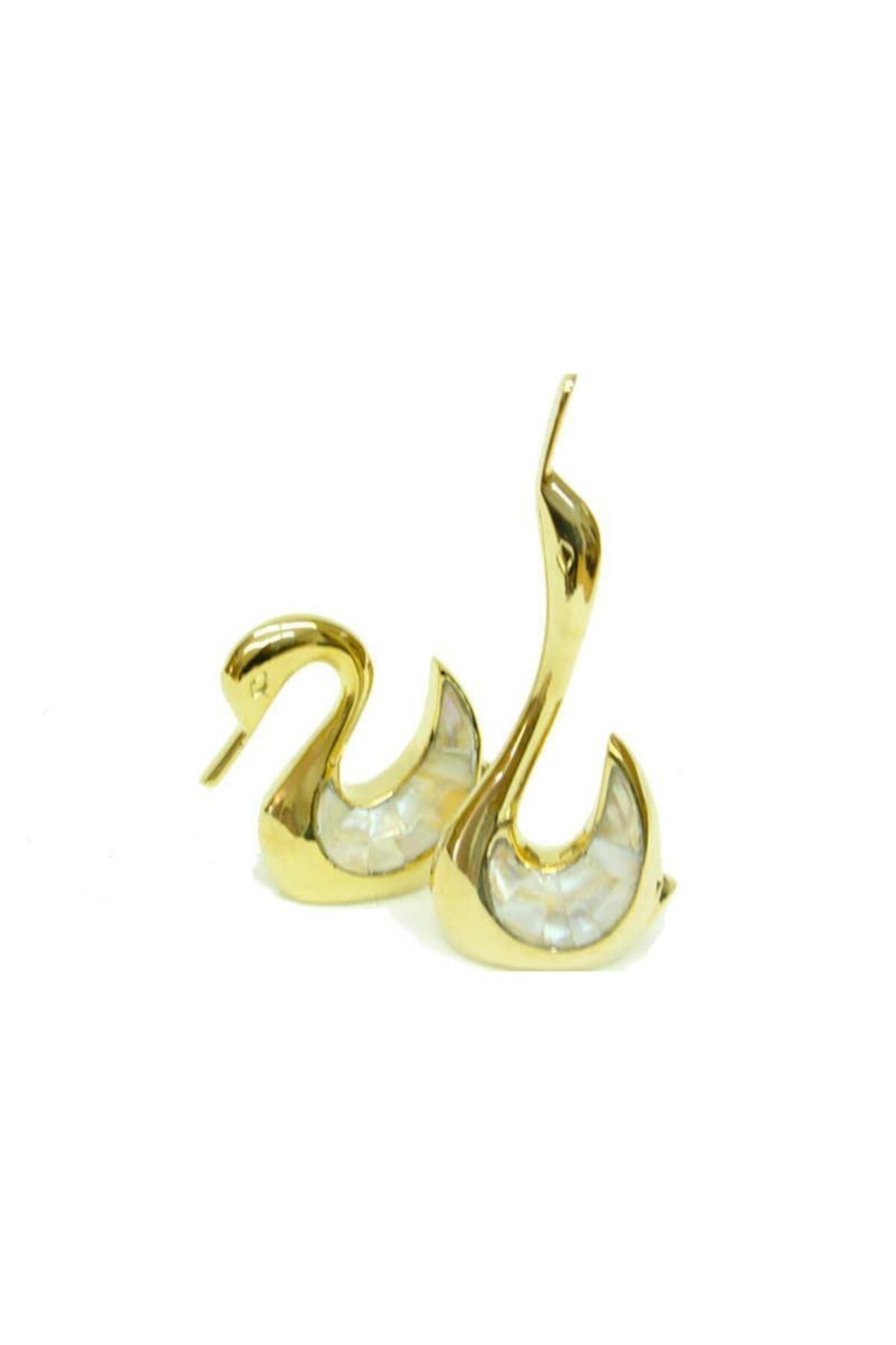 Dreamsshop Ördek 2'li Set Sedefli Pirinç Biblo Dekoratif Ev Ofis Hediyelik