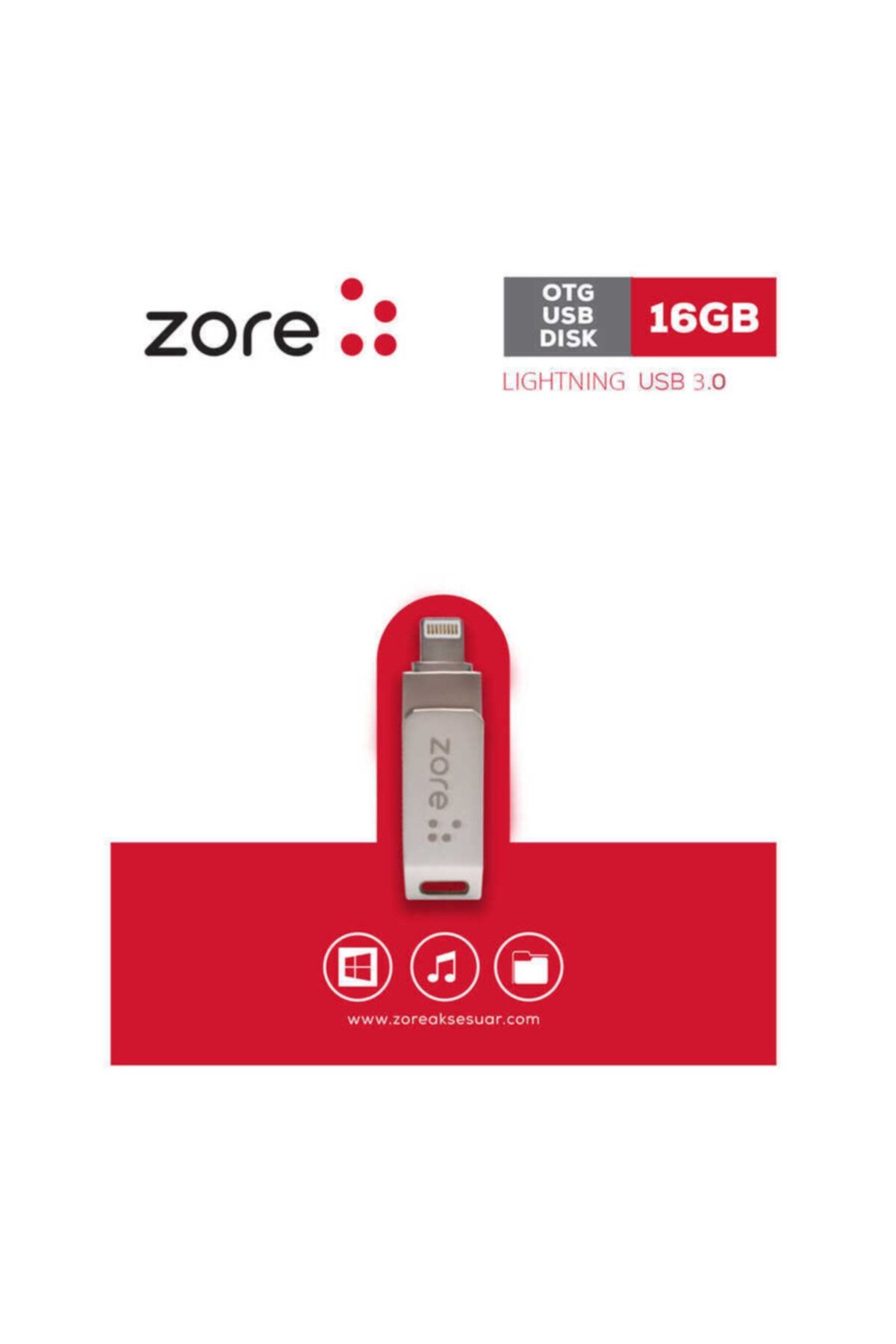 zore 3.0 Lightning Metal Otg 16 Gb