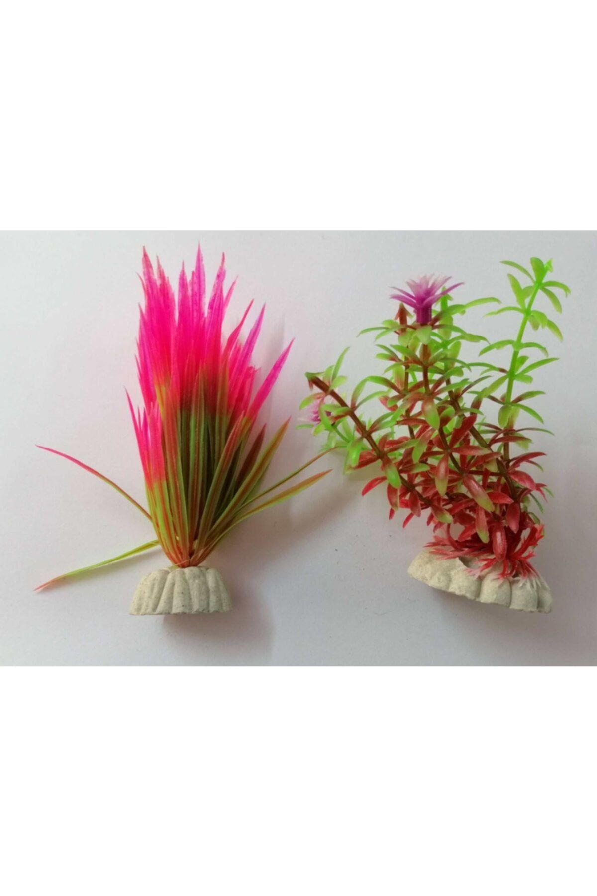 Yavuz Akvaryum Ve Fanus Yapay Bitki -2 Li Set(9-12 Cm)