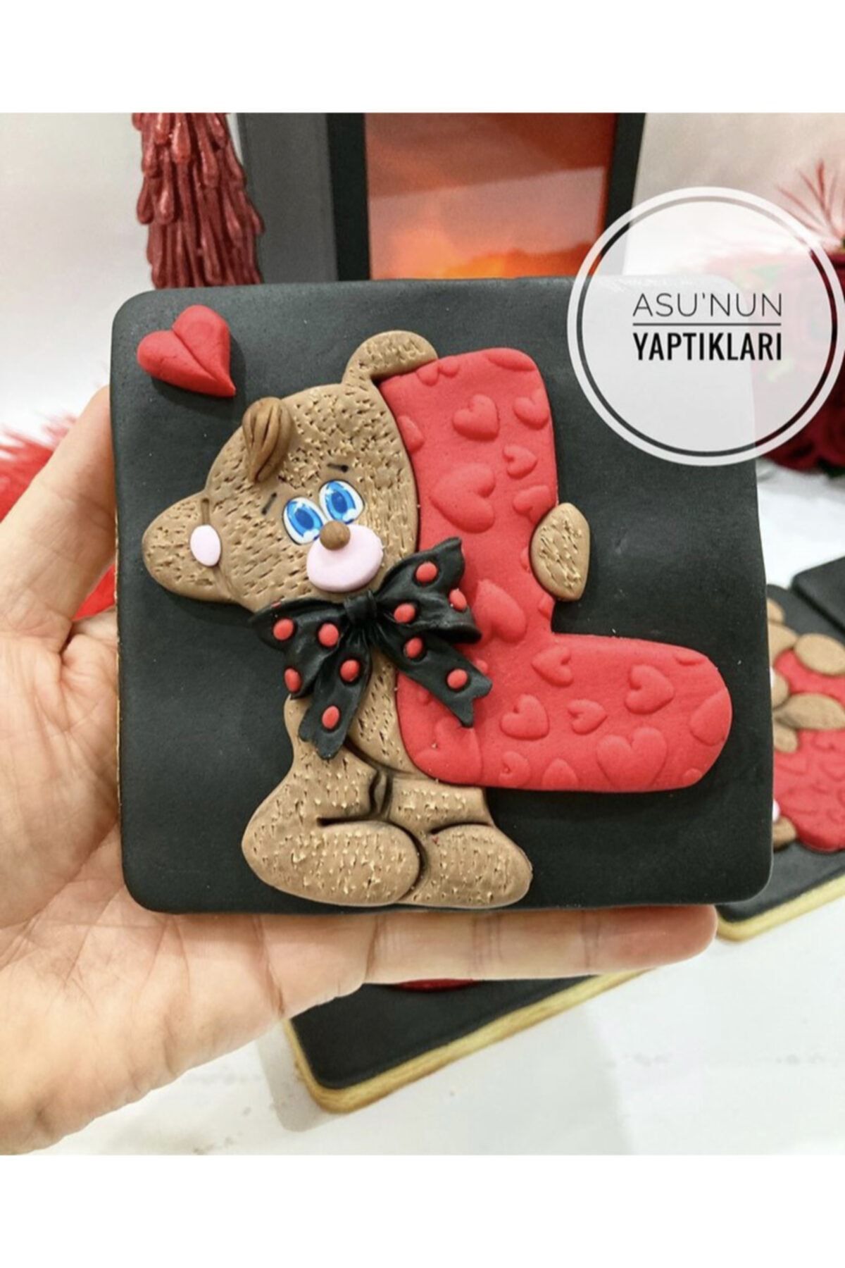 Libellule Patisserie Sevgililer Günü Love Yazılı 5’li Kurabiye Seti