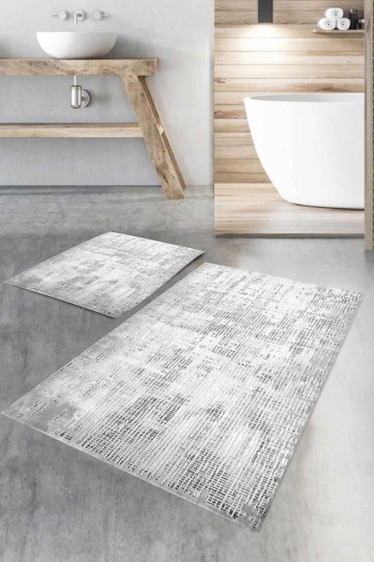 BiRKiLiM Banyo Halısı Ikili Klozet Takımı-dot-tk-hy-941