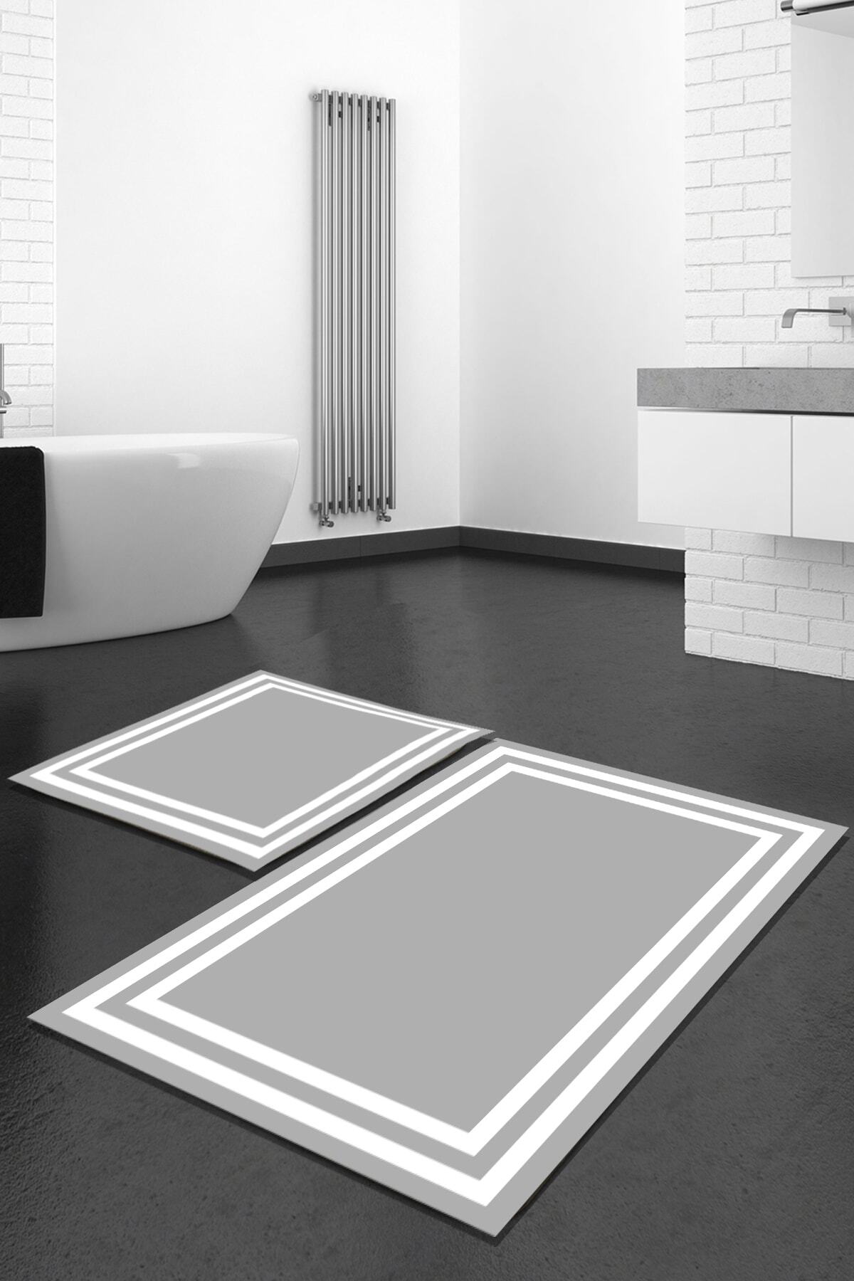 BiRKiLiM Banyo Paspas Takımı Ikili Klozet Takımı Dot