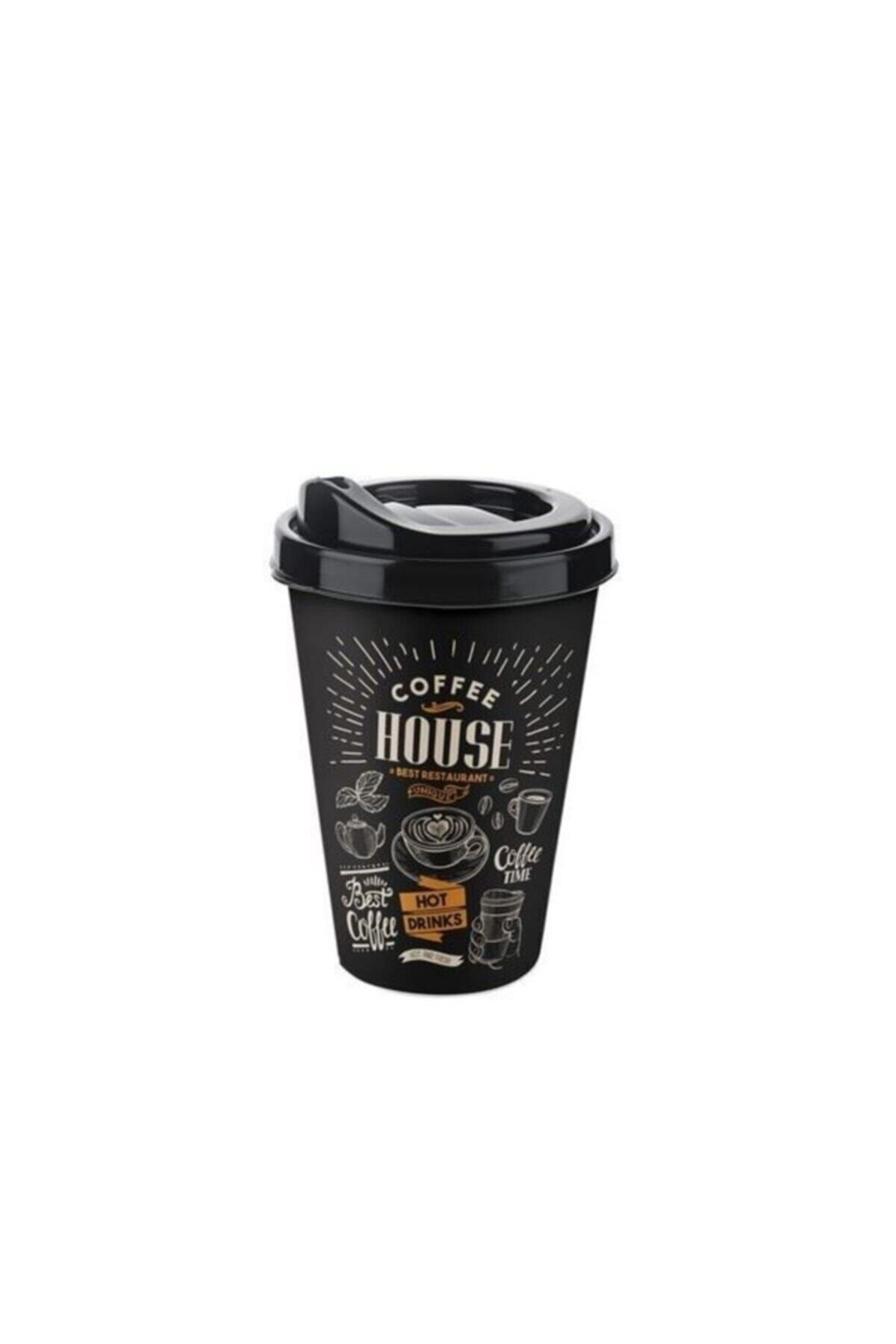 Phigo Desenli Kahve Bardağı 400ml Dekoratif Bardak Kalemlik Karışık Desen