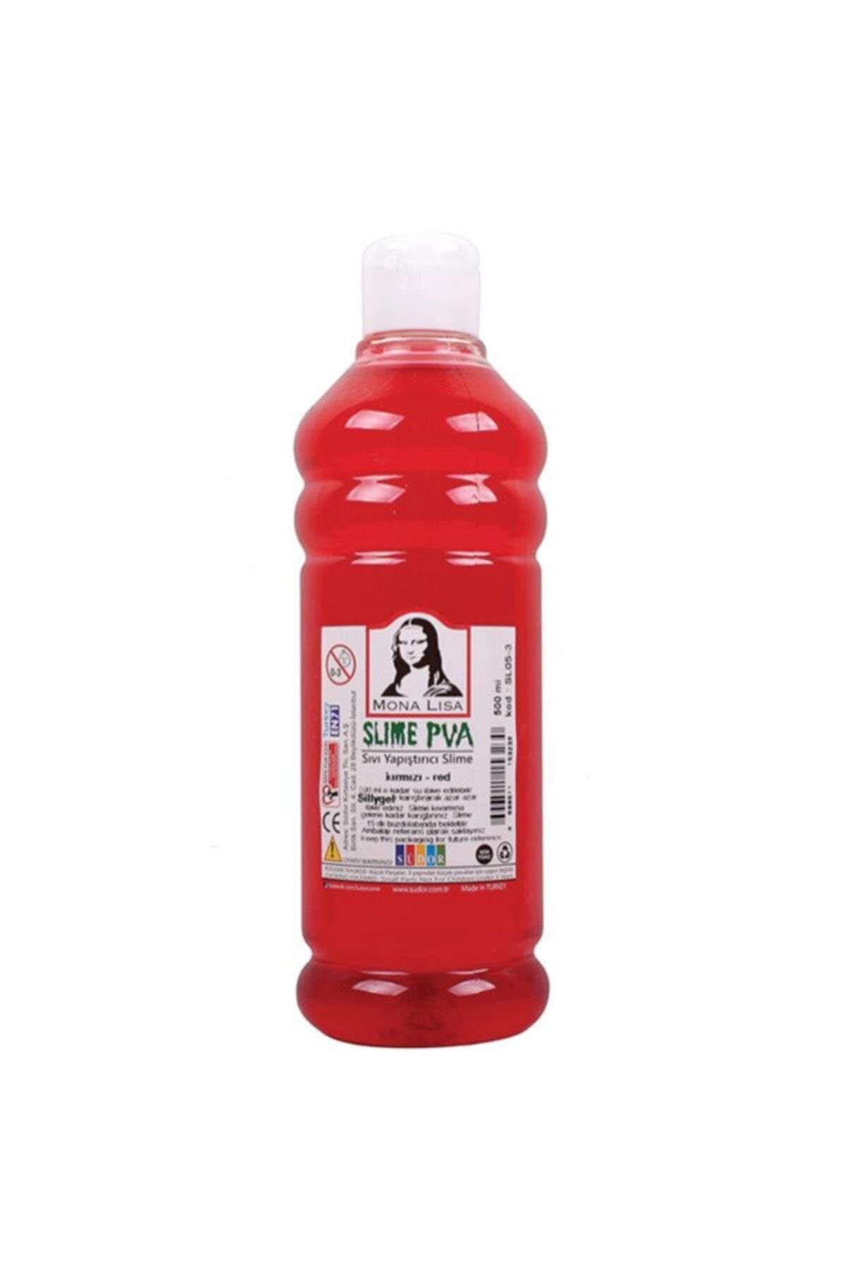 Südor Monalisa Sıvı Yapıştırıcı Slime 500 Ml Kırmızı (6 Lı Paket)