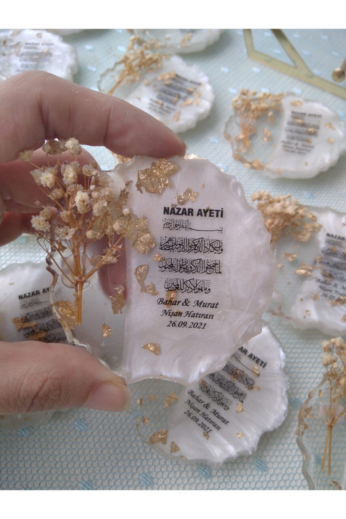 Modaalpdesign Gold Detay Epoksi Magnet 50 Adet