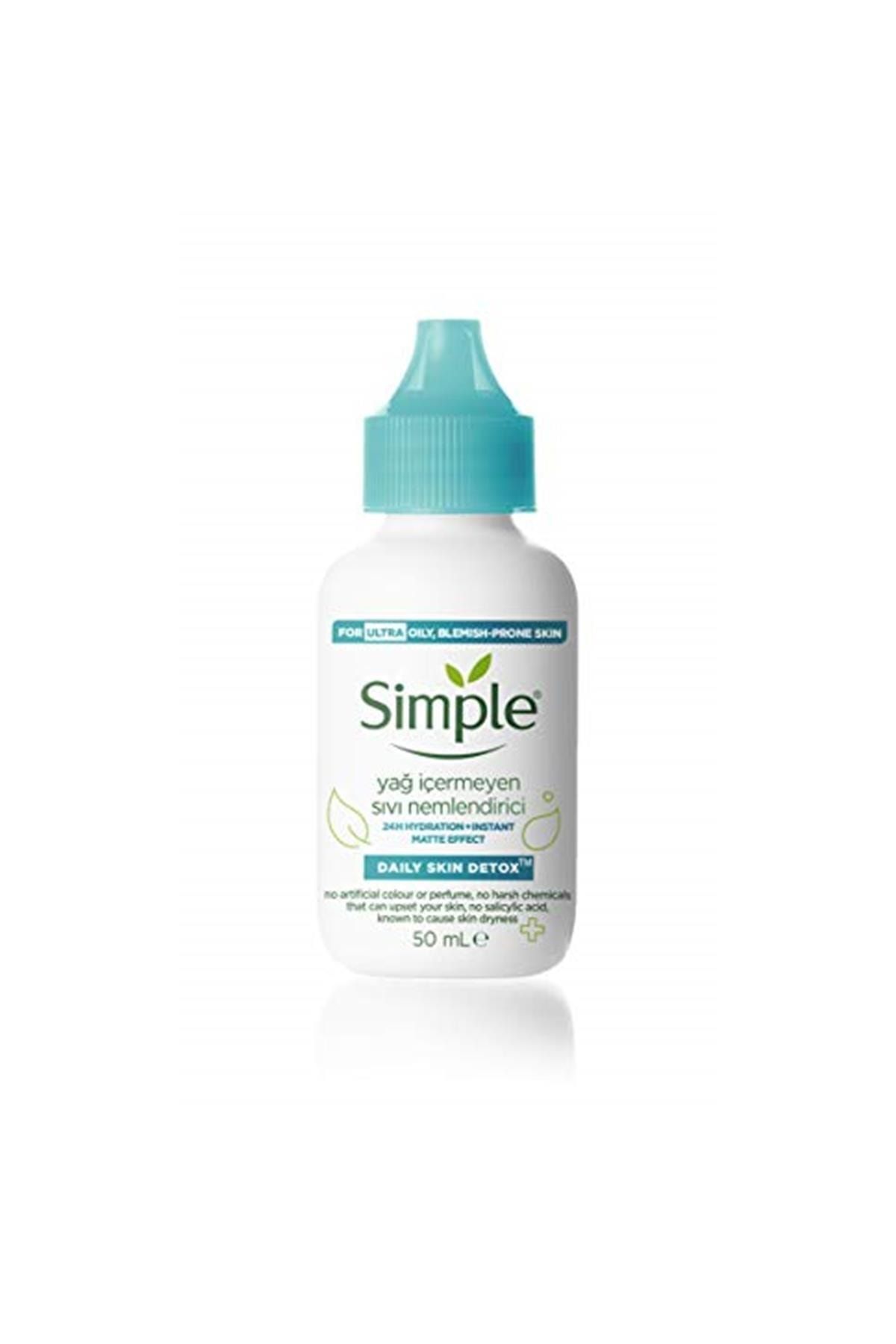 Simple Detox Yağ İçermeyen Sıvı Nemlendirici 1 Paket 1 X 50 ml