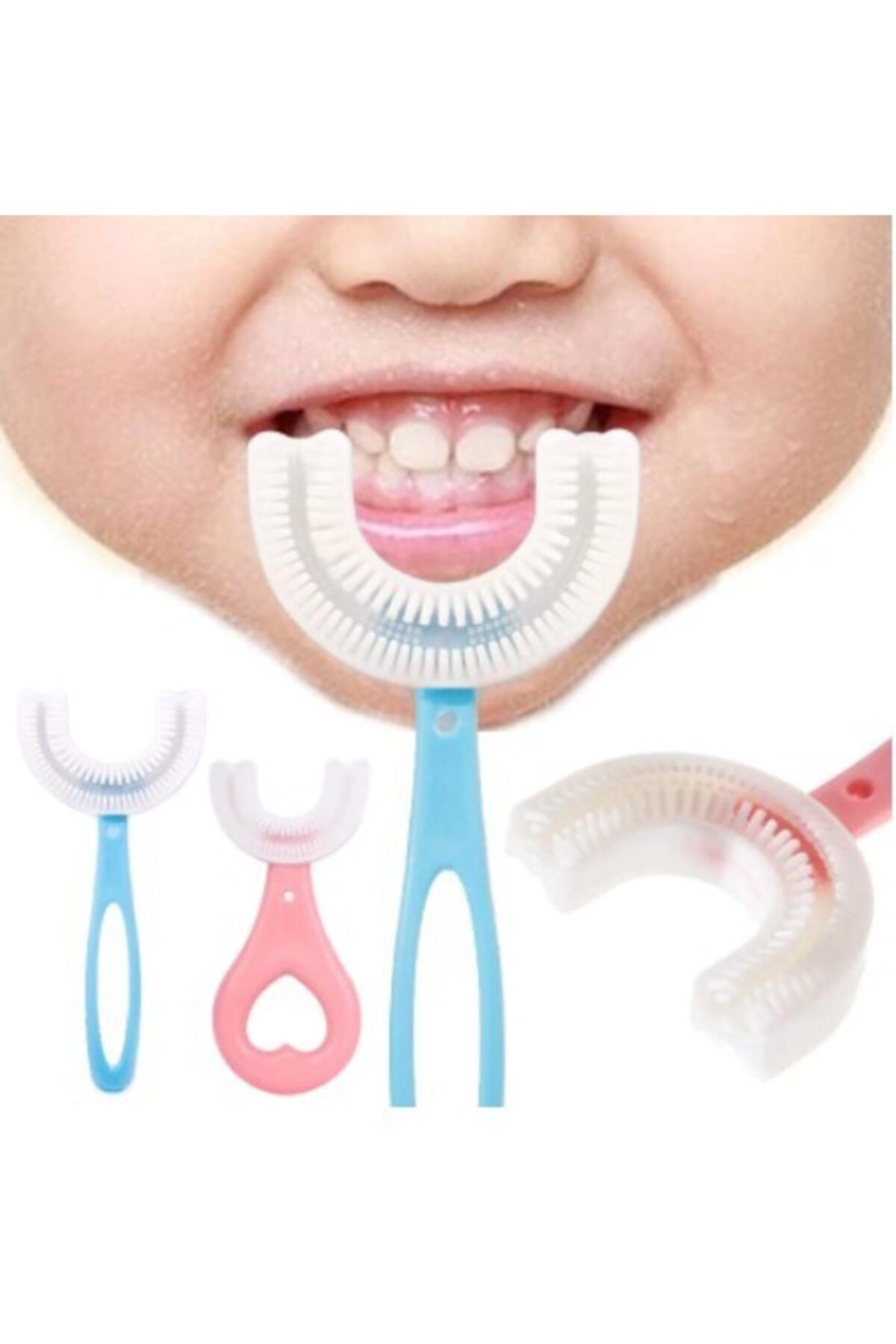 Kids U Şeklinde Pratik Çocuk Diş Fırçası 2-12yaş