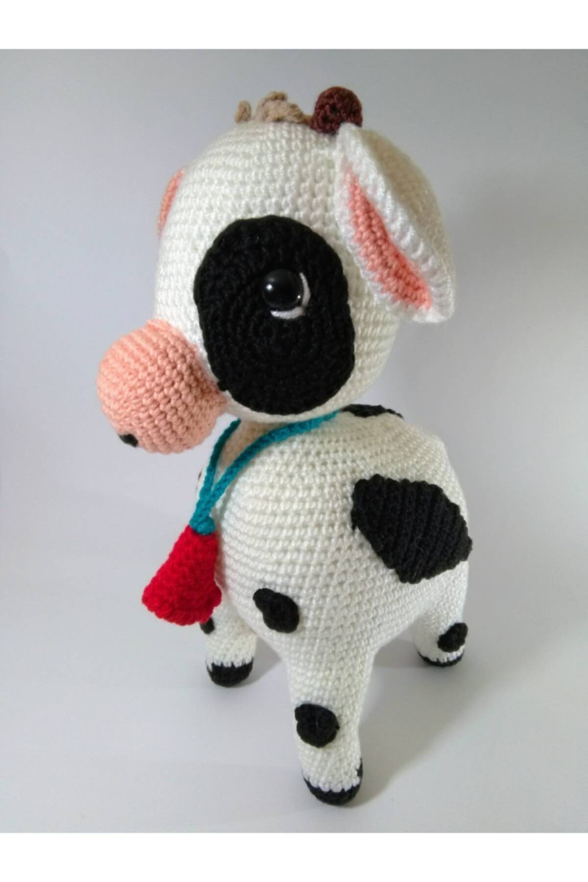 Hobinomi Amigurumi Sütaş Ineği Sevimli Buzağı Oyuncak