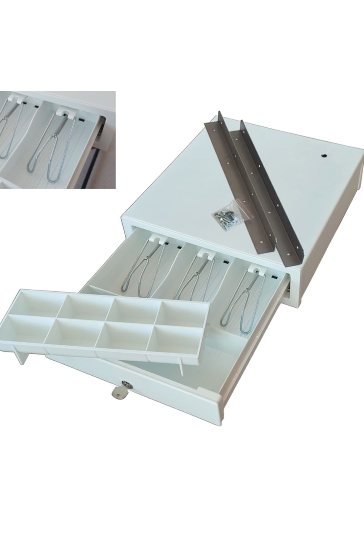 SAYPOS Metal Mandallı Dokunmatik Yazarkasa Para Çekmecesi 11 Gözlü 33x36x9.5cm