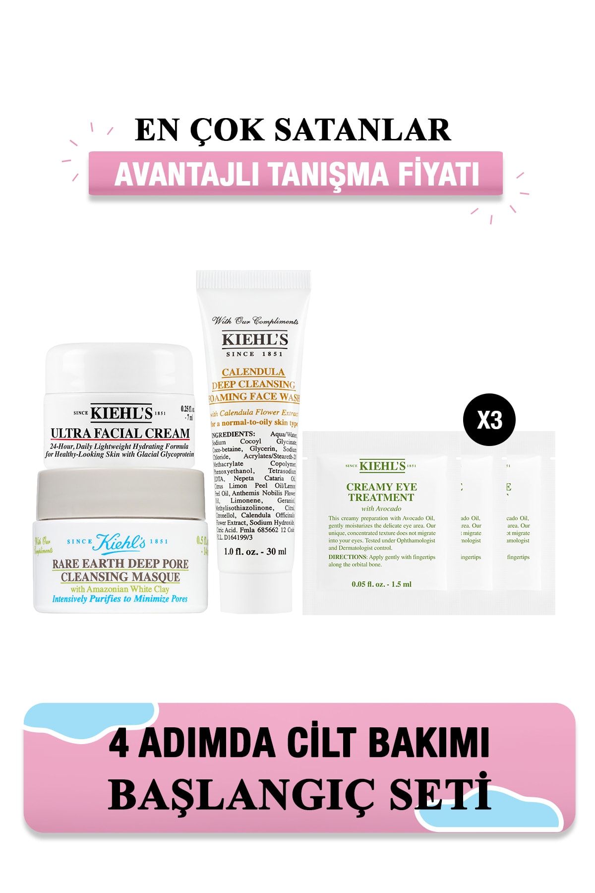 Kiehl's Favorilerle Cilt Bakımına Giriş Seti