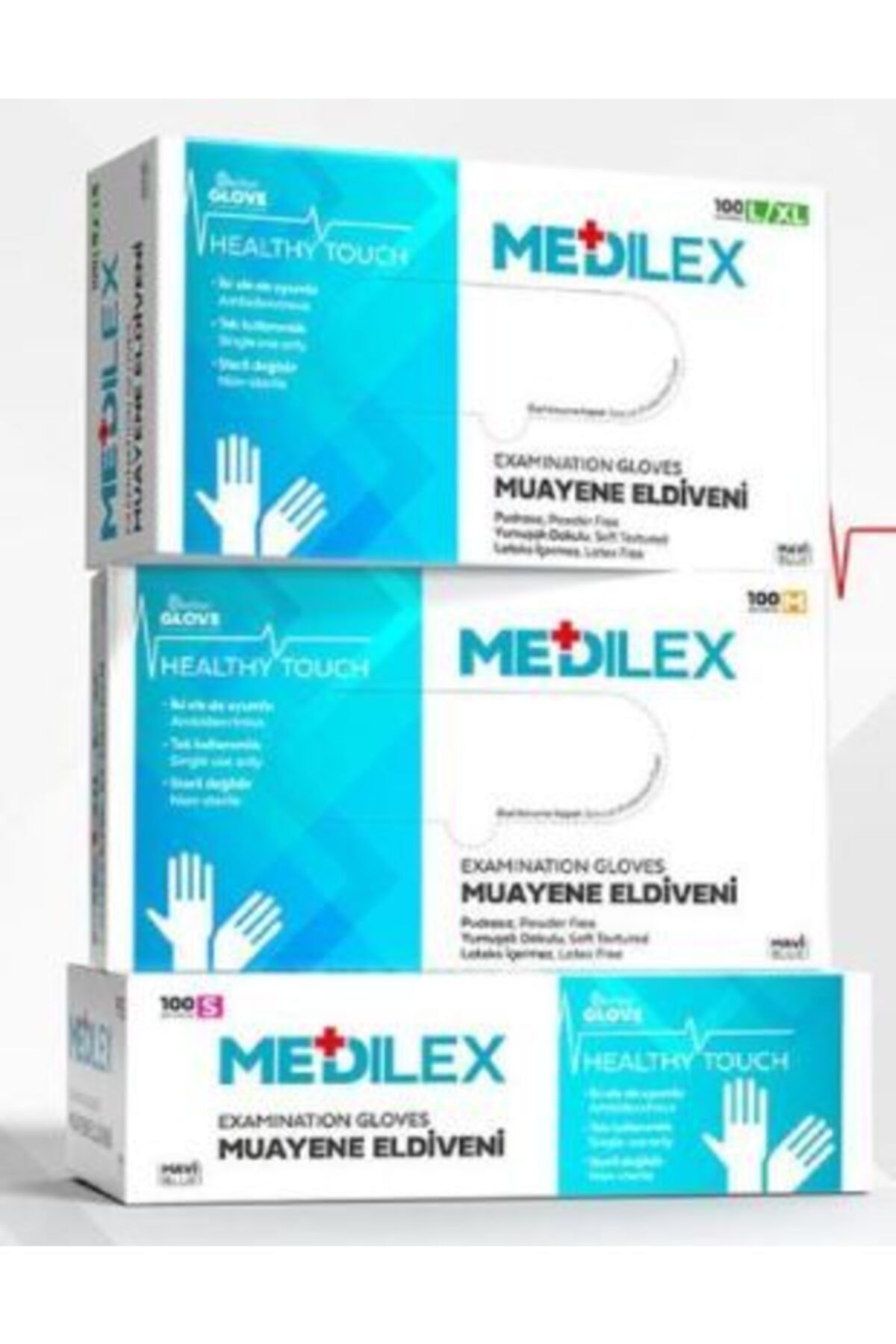 MEDİLEX Eldiven Mavi Large-xlarge 1 Koli (10 Paket) Pakette 1x100 Adet