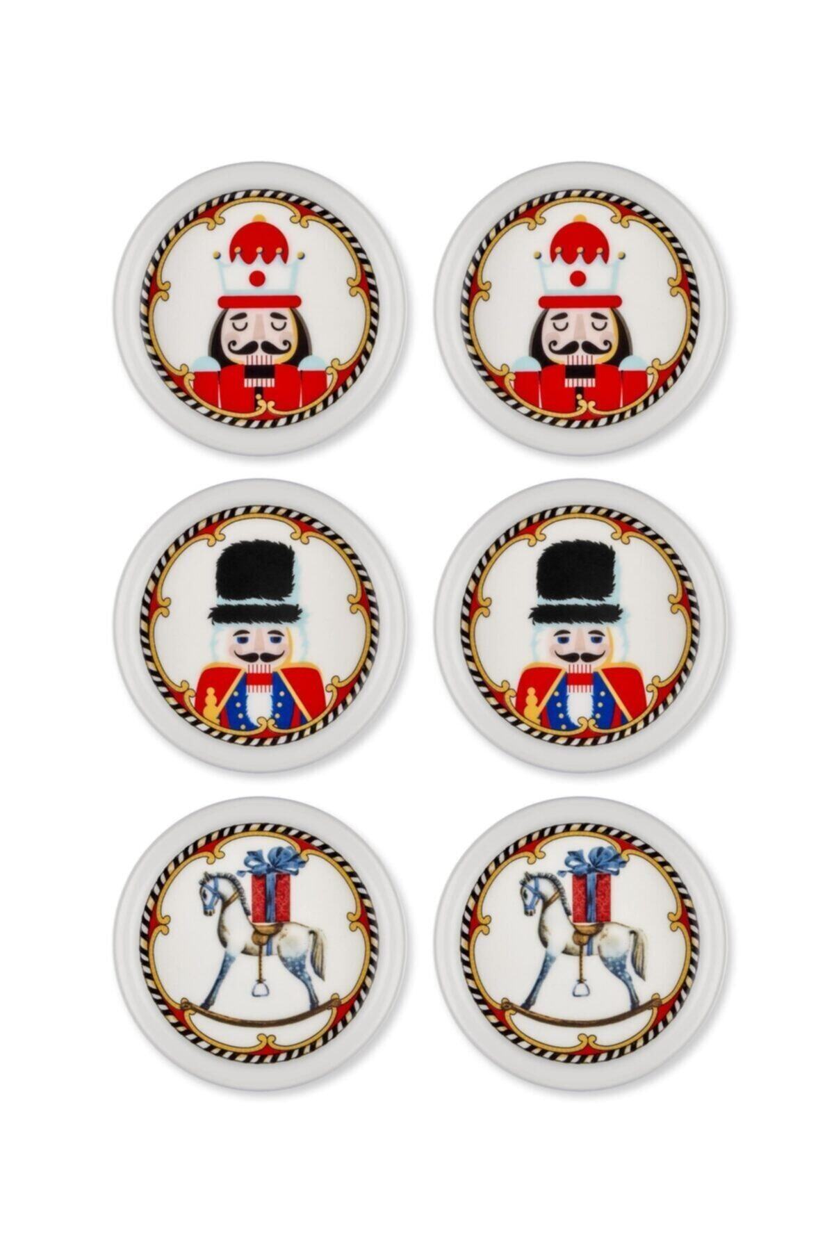 The Mia Nutcracker Kurşun Asker Stonware 6 Lı 12 Cm Çerezlik Seti Nut0005