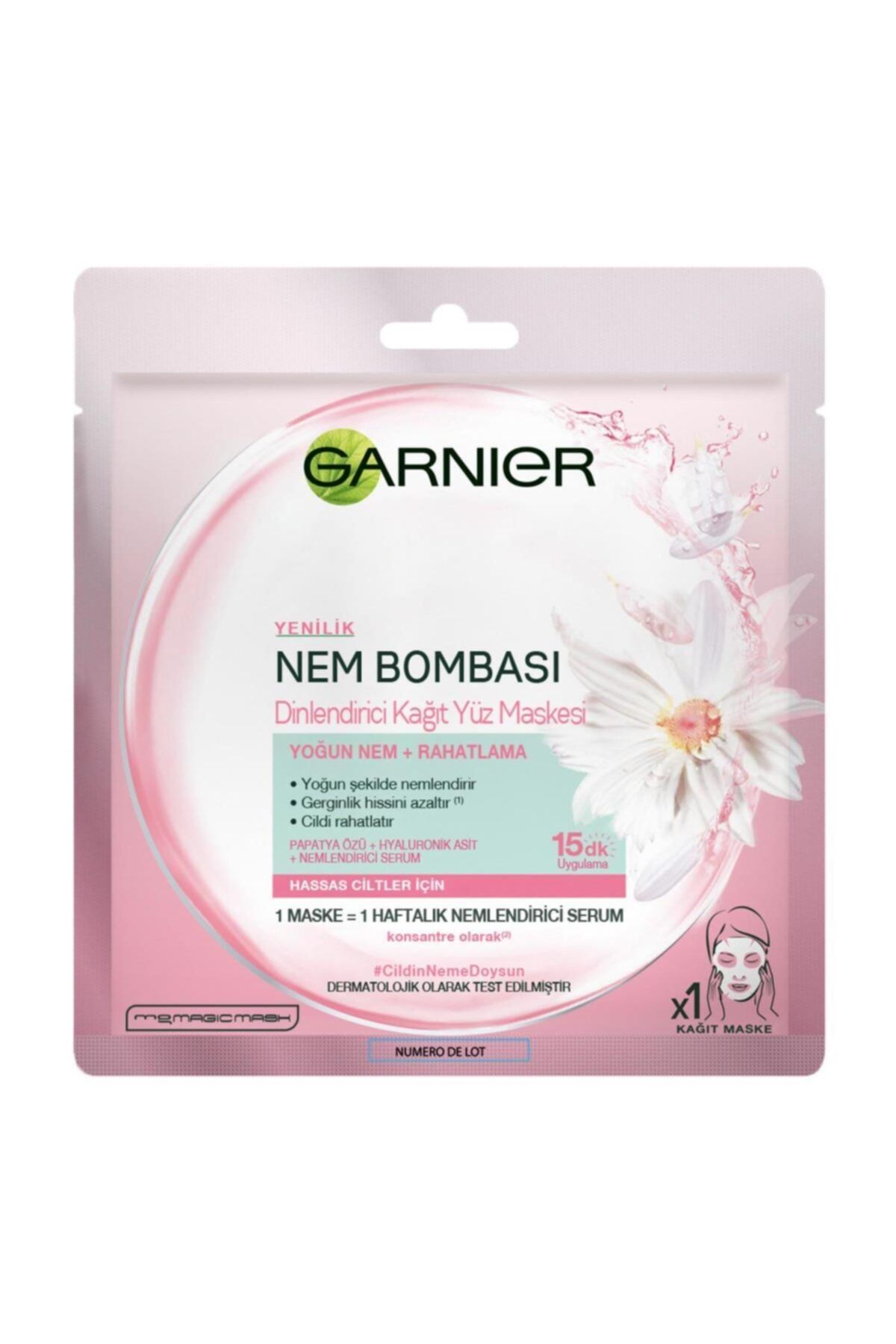 Garnier Nem Bombası Dinlendirici Kağıt Maske 32 Gr