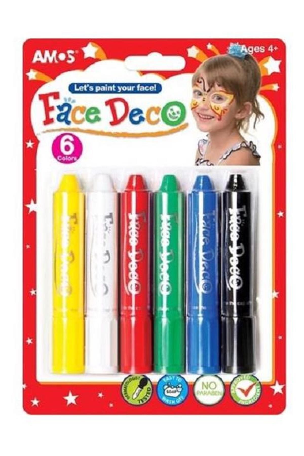 Amos Yüz Boyası 6 Lı Blister