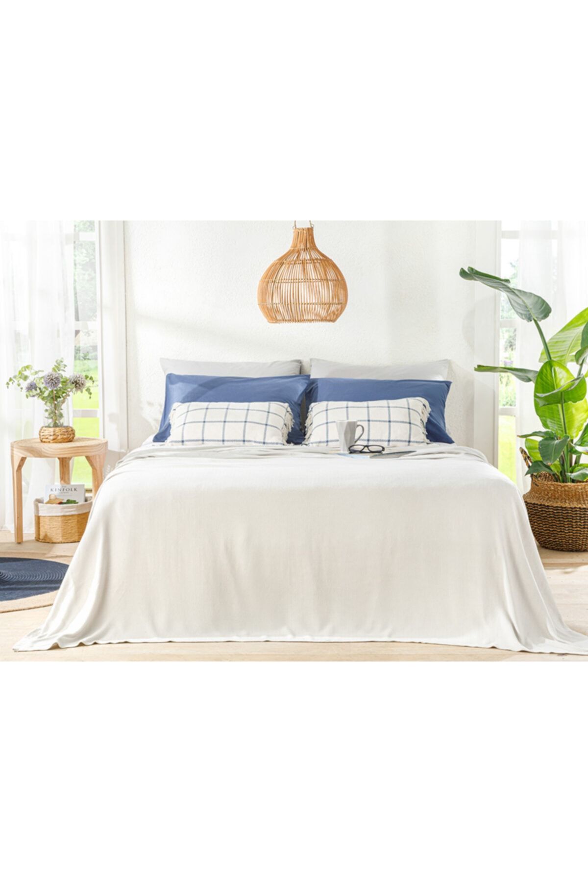 English Home Breeze Climate Çift Kişilik Pike 200x220 Cm Gri