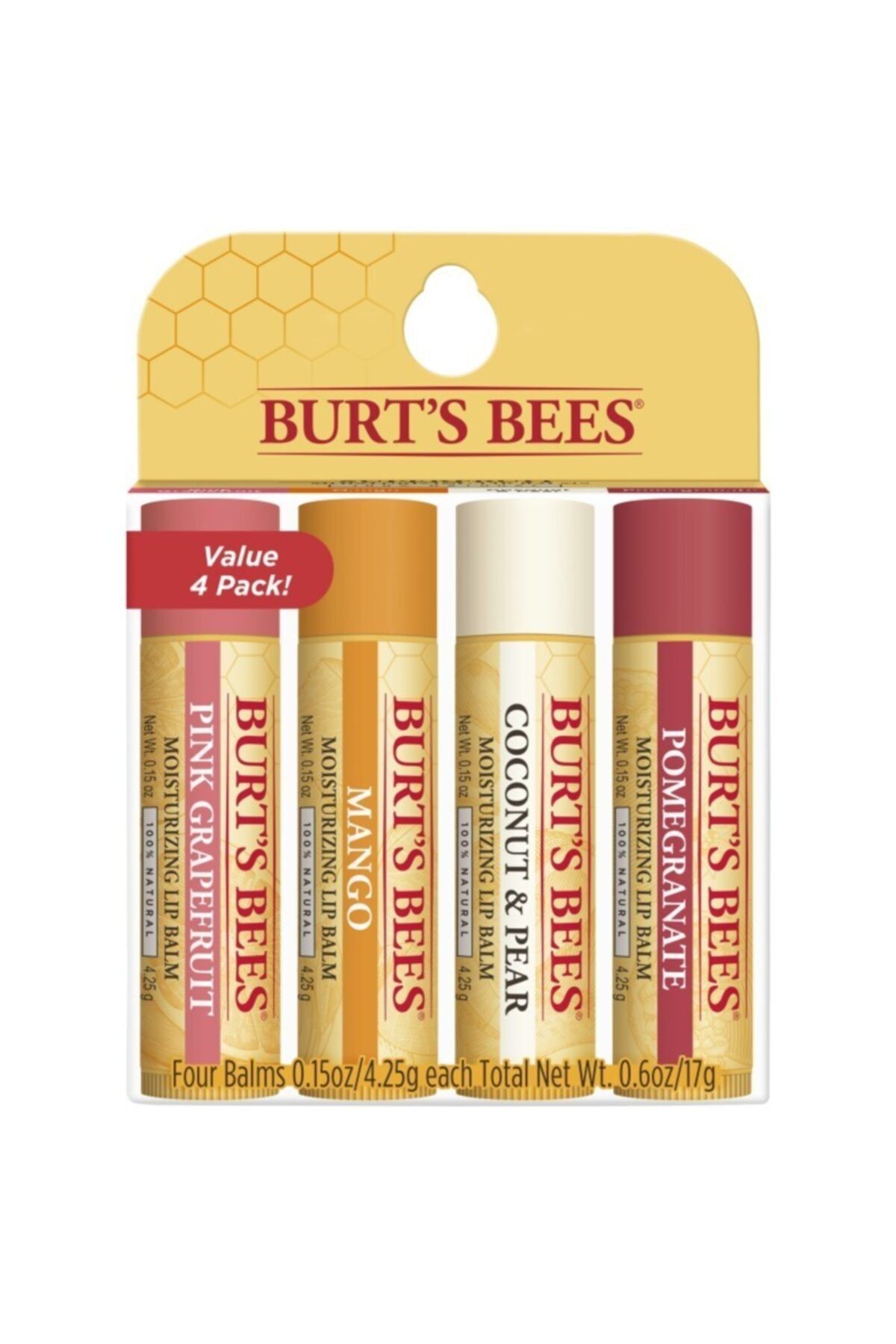 Burts Bees Burt's Bees Avantaj Paketi 4x4,25g.