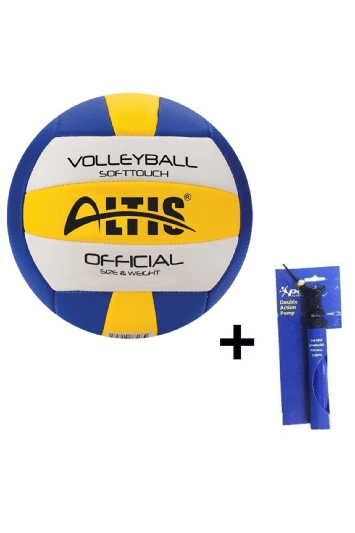 ALTIS Softtouch 2 Mm Kalınlıkta 2 Poly Koton Katmanlı Yumuşak Dokulu 18 Panel Voleybol Topu + Pompa Hediye