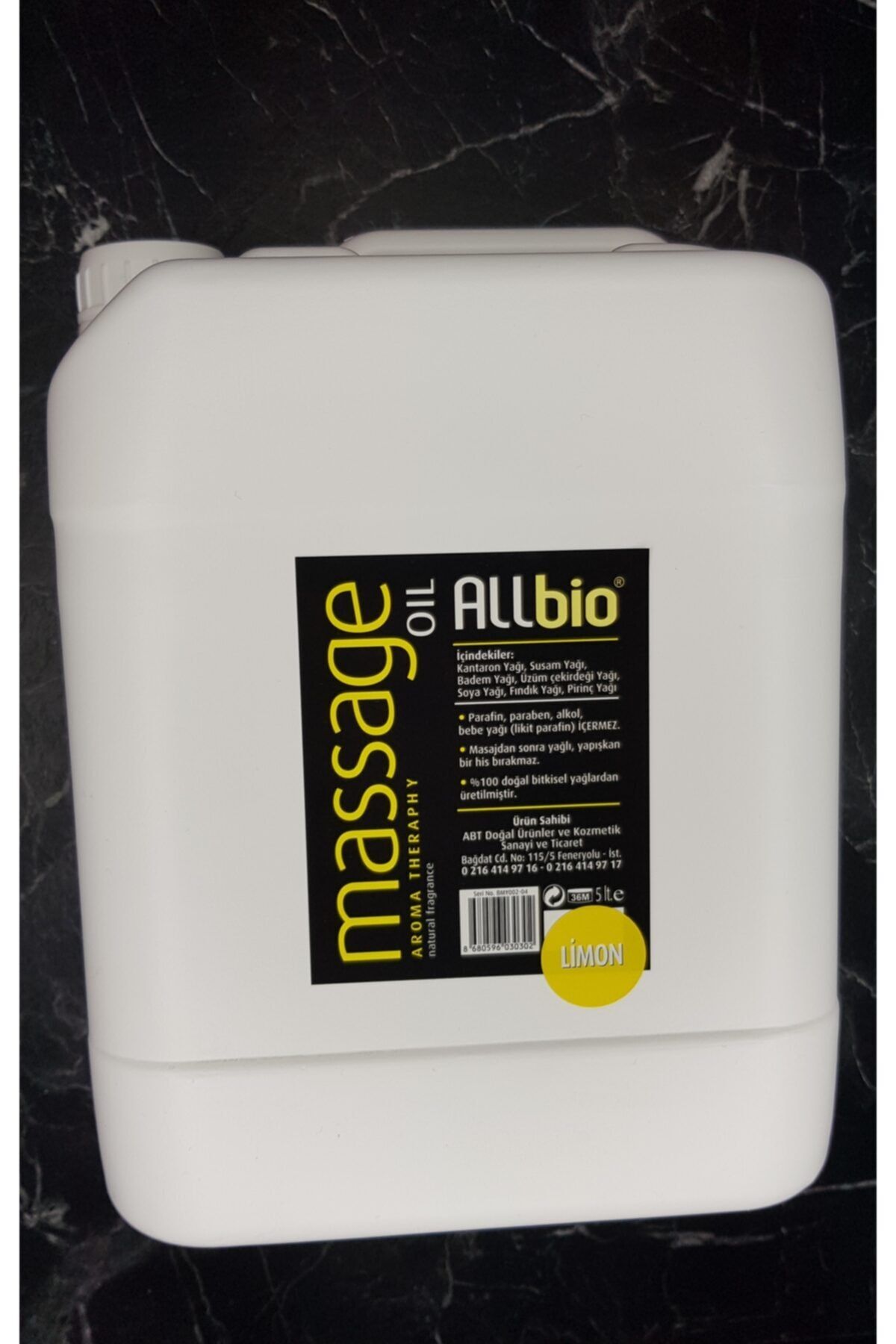 ALLBİO Masaj Yağı Limon 5 lt