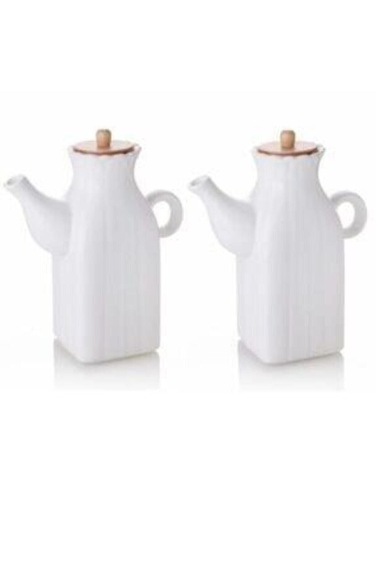 TRUSTMODA Yağdanlık & Sirkelik 2 Adet 1000 Ml Kare Papatya Desen
