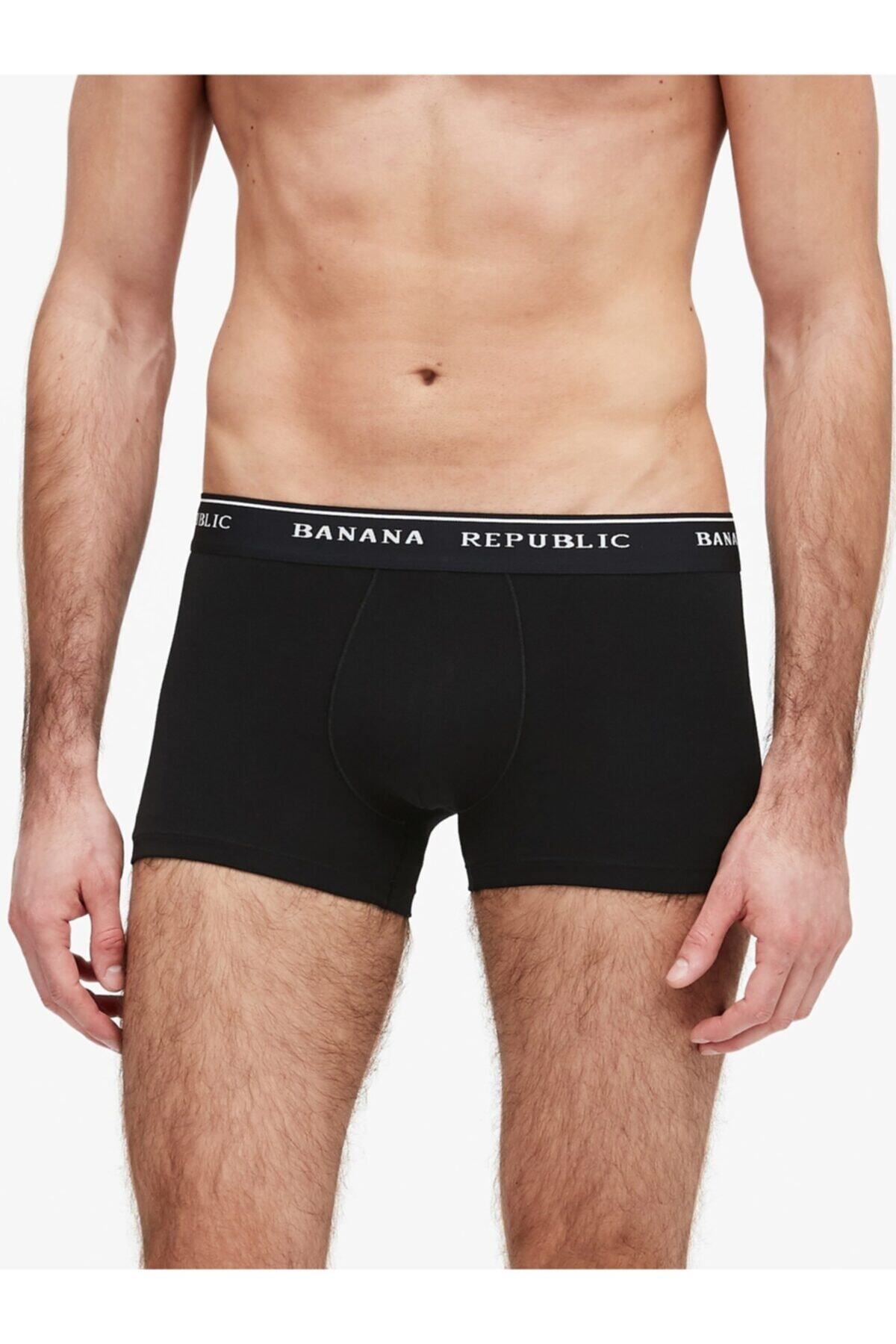 Banana Republic Erkek Siyah Pamuklu Trunk Boxer