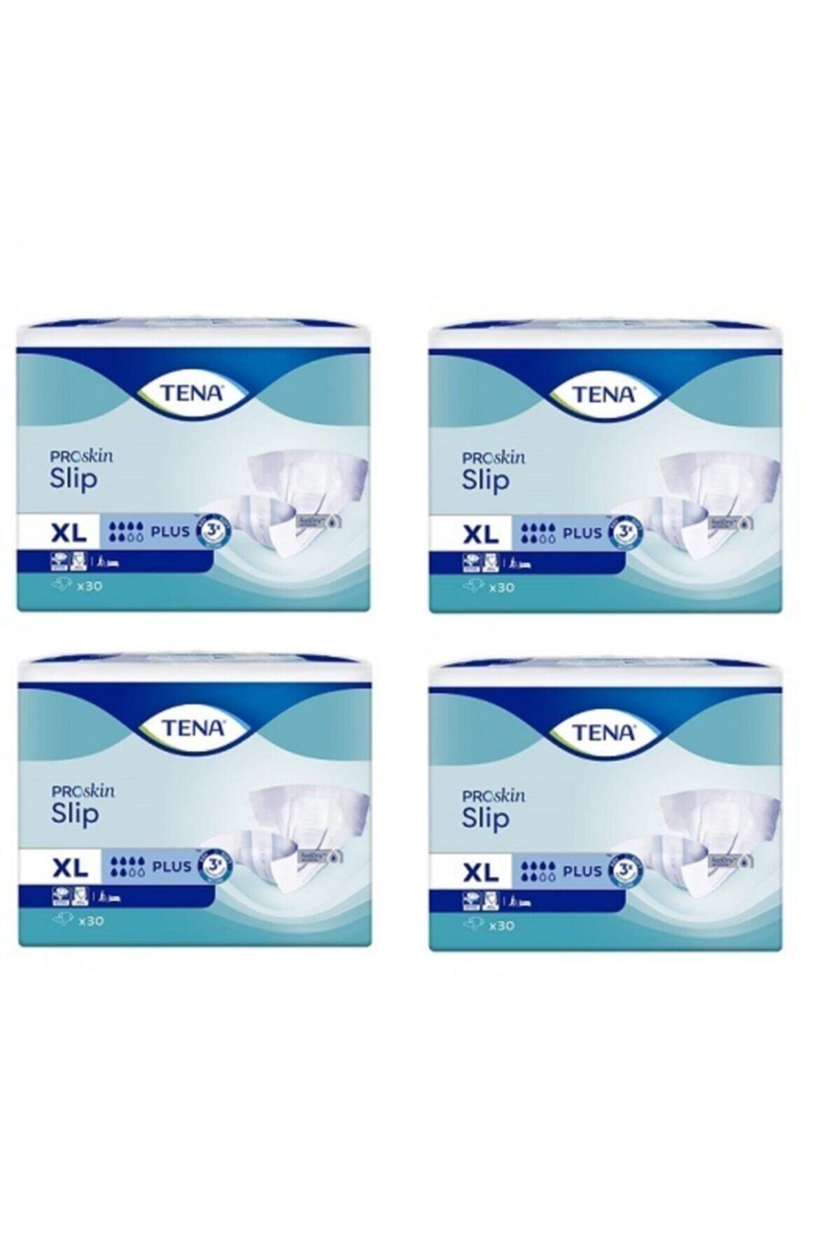 TENA 6 Damla Belbantlı Hasta bezi XLARGE (EN BÜYÜK BOY ) 30 lu 4 Paket