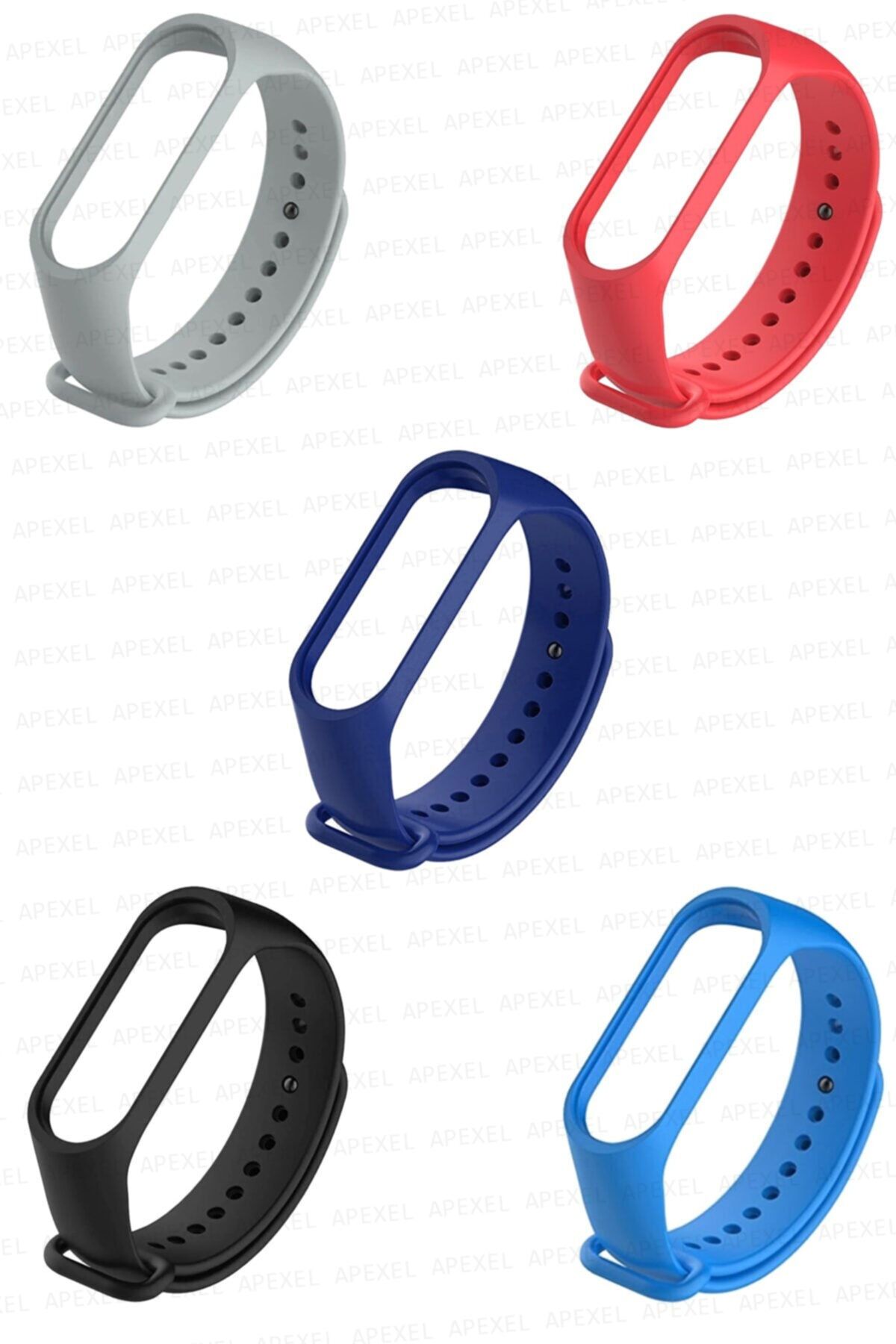 PUFWİN Xiaomi Mi Band 3-4 Kordon Seti 5'li