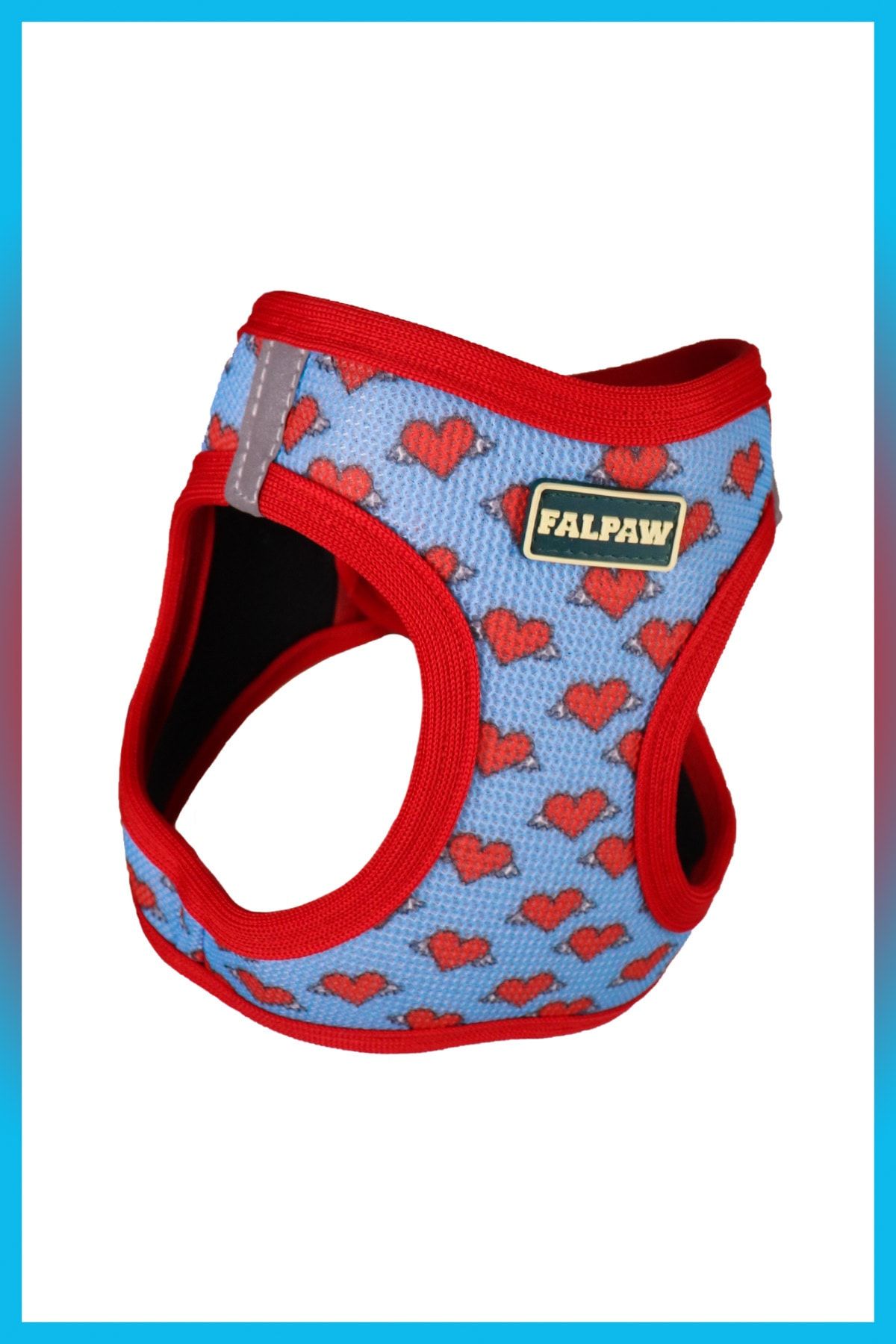 Falpaw Air Mesh Göğüs Tasması Kalp Desenli Small