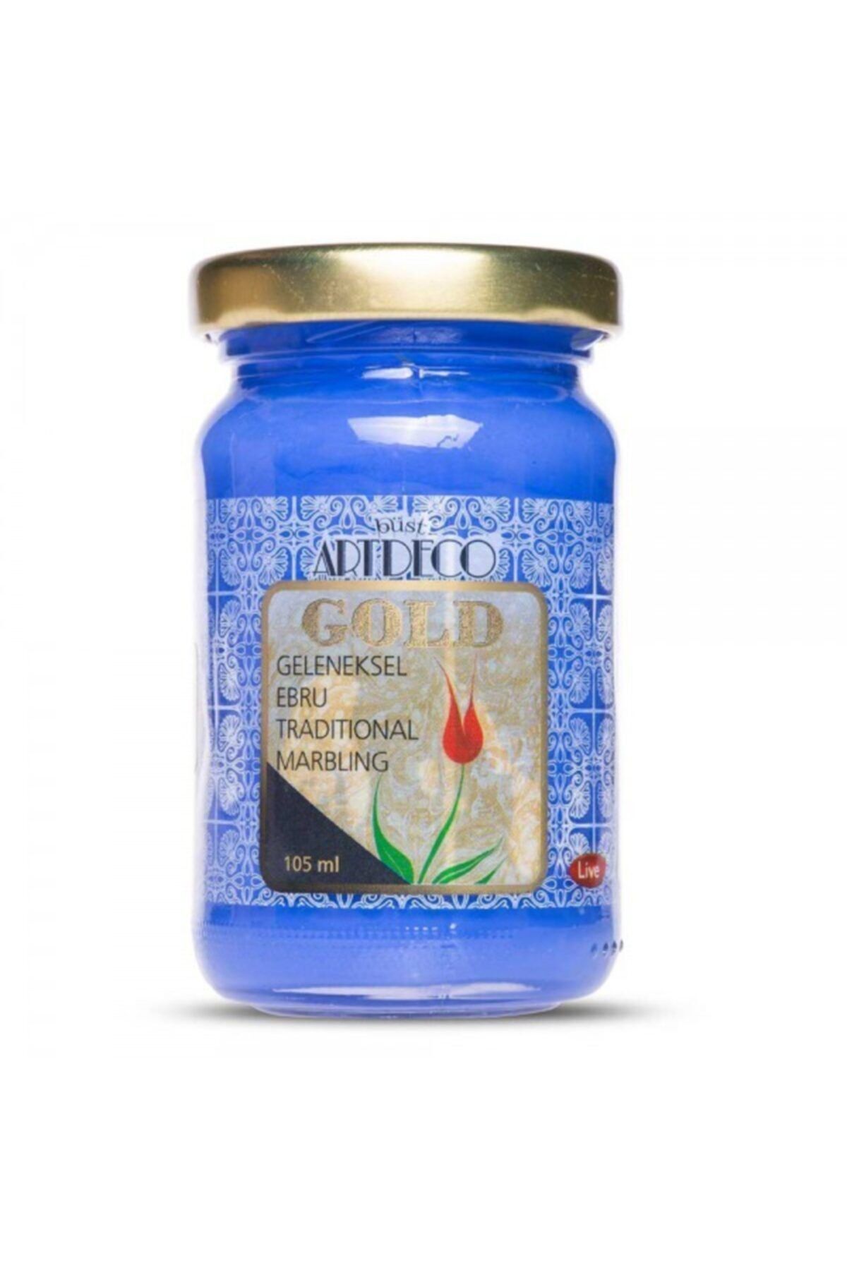 Artdeco Gold : Geleneksel Ebru Boyası : 105 Ml : Mavi 450 S.1