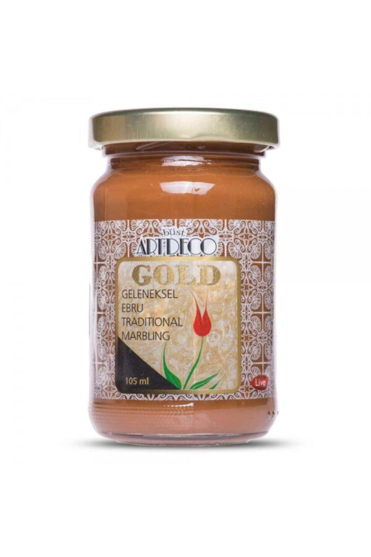 Artdeco Gold : Geleneksel Ebru Boyası : 105 Ml : Kahve 650 S.1