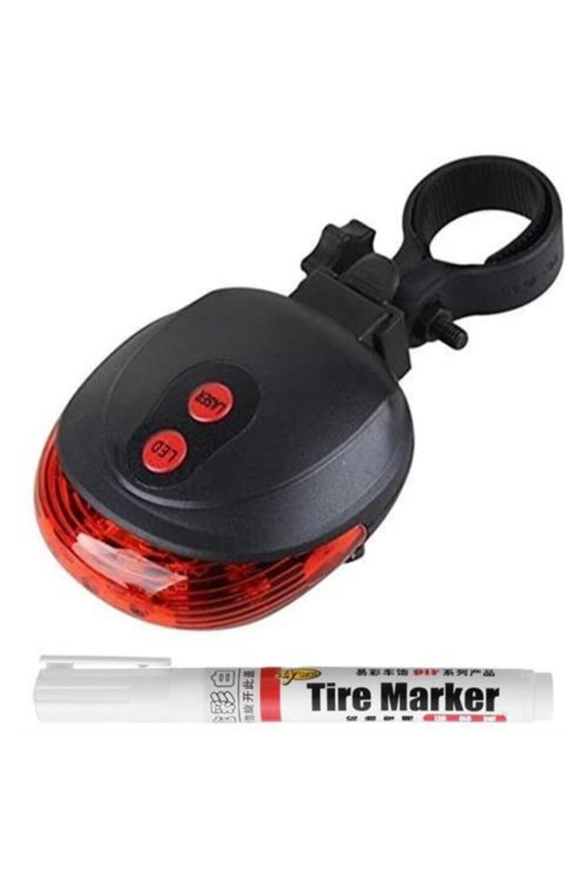 Transformacion Transformacıon 9 Fonksion Led Lazerli Bisiklet Lambası Beyaz Lastik Yazı Kalemi Hediyeli