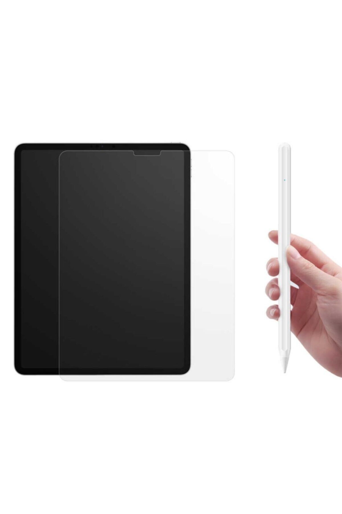 wowlcraft wowlett Apple Ipad Pro 11 2020 Uyumlu Pen Çizim Tasarım Yazı Kalemi + Paperlike Kağıt Hissi Ekran Koruyucu