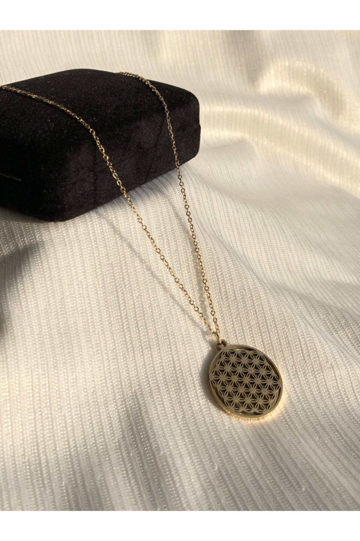 BY DİLEK ÇETİN ACCESSORY Çelik Yaşam Çiçeği Kolye