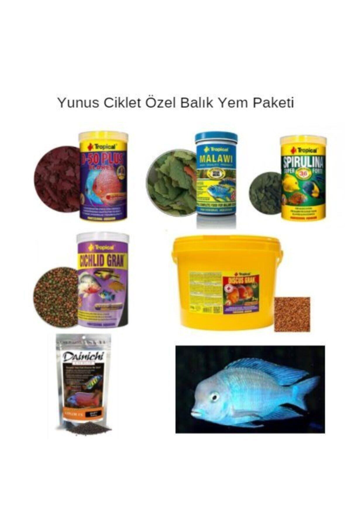 ozelbalikyemipaketleri Tropheus Yunus Ciklet Özel Balık Yem Paketi 300gr (6x50gr)