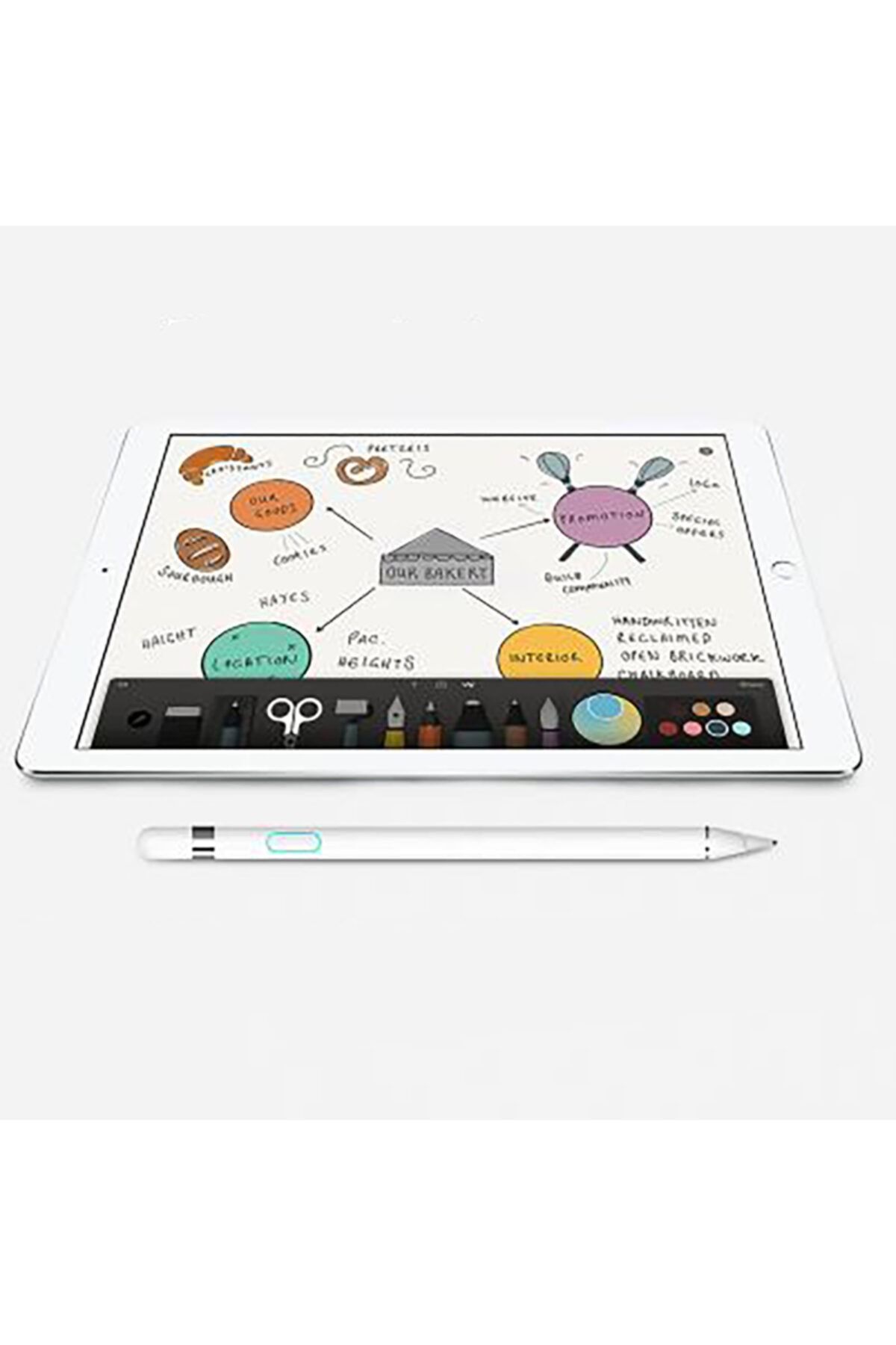 wowlcraft wowlett Ipad Mini 7.9 Uyumlu Stylus Kalem Özel Tasarım Ve Dokunmatik Çizim Kalemi