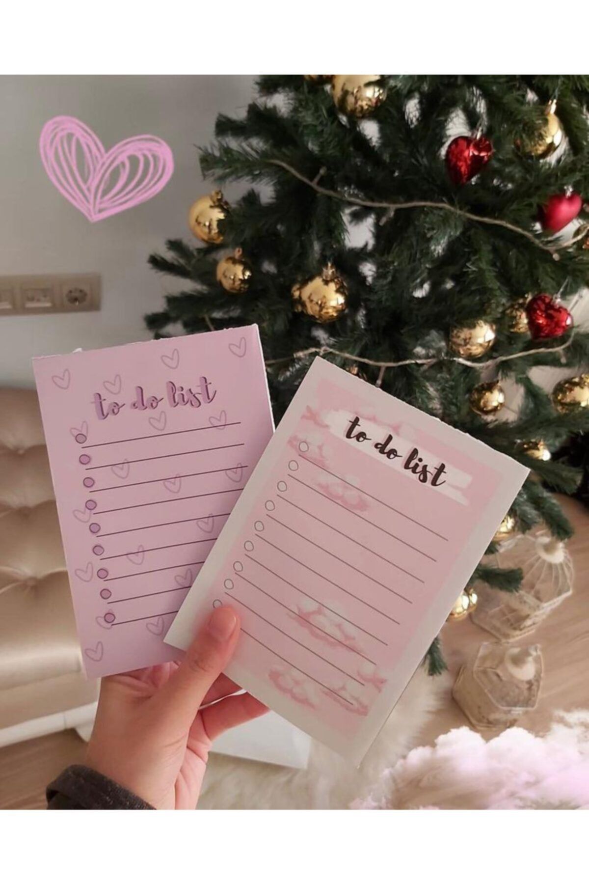 tinynotesland Bulutlu Ve Kalpli To Do List