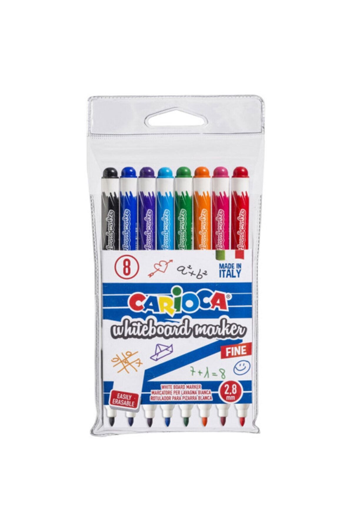 CARIOCA Beyaz Tahta Kalemi 8 Renk 2.8 mm 42920 -