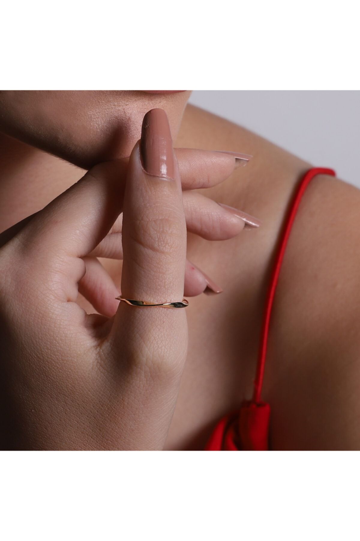 eddiajewellery 14 Ayar Zarif Altın Yüzük