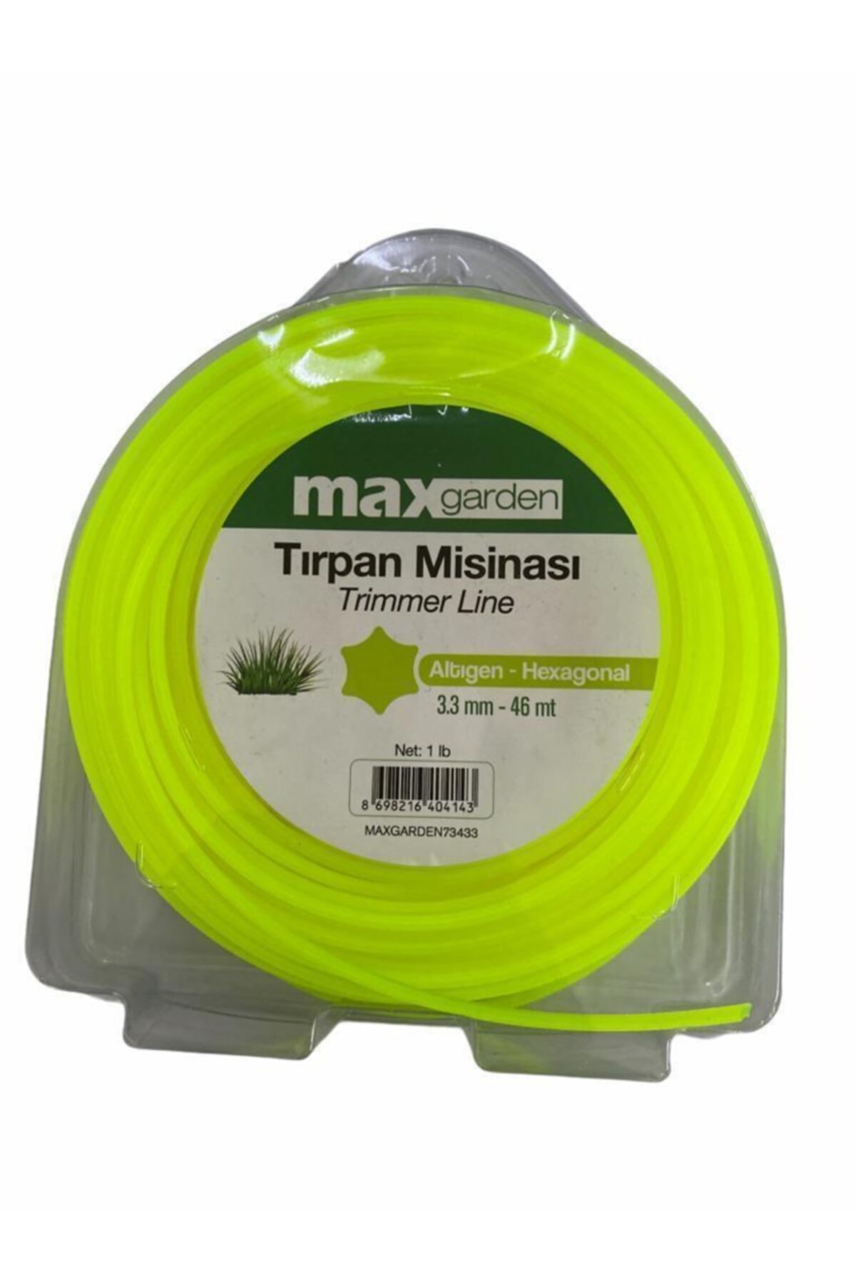 Ennalbur Max Garden Altıköşe Tırpan Misinası 3,3 Mm 46 Metre