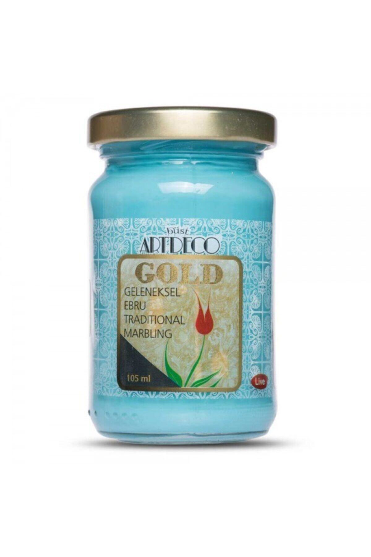 Artdeco Gold : Geleneksel Ebru Boyası : 105 Ml : Turkuvaz 570 S.2